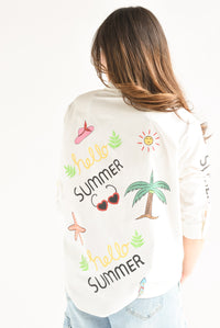 Fashion Styled Camisa SUMMER Blanca