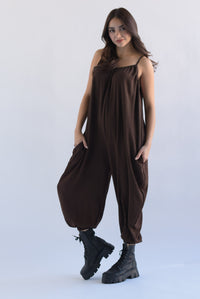 Fashion Styled Jumpsuit globo Espresso