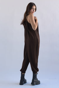 Fashion Styled Jumpsuit globo Espresso