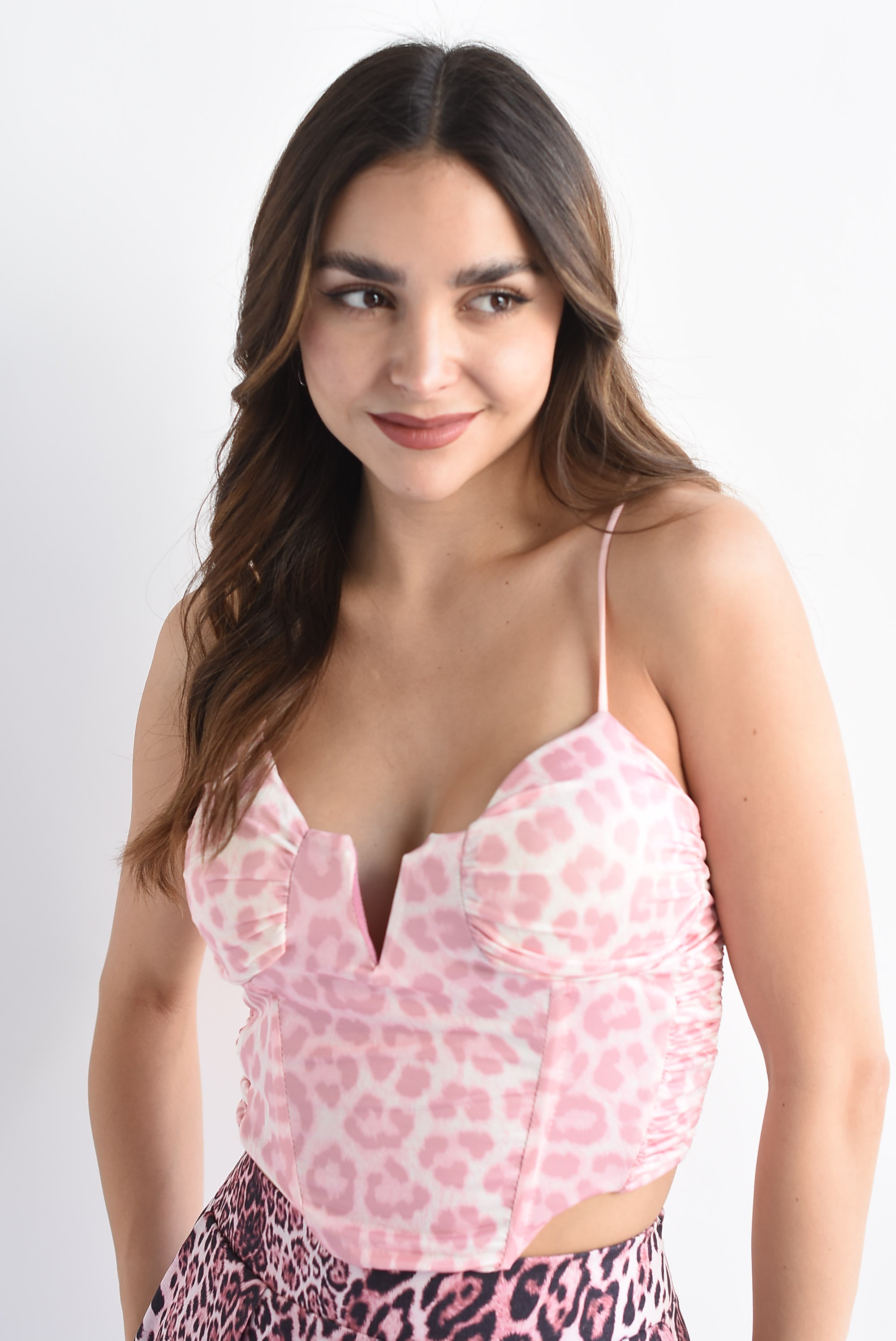 Top copas Leopardo Rosa baby