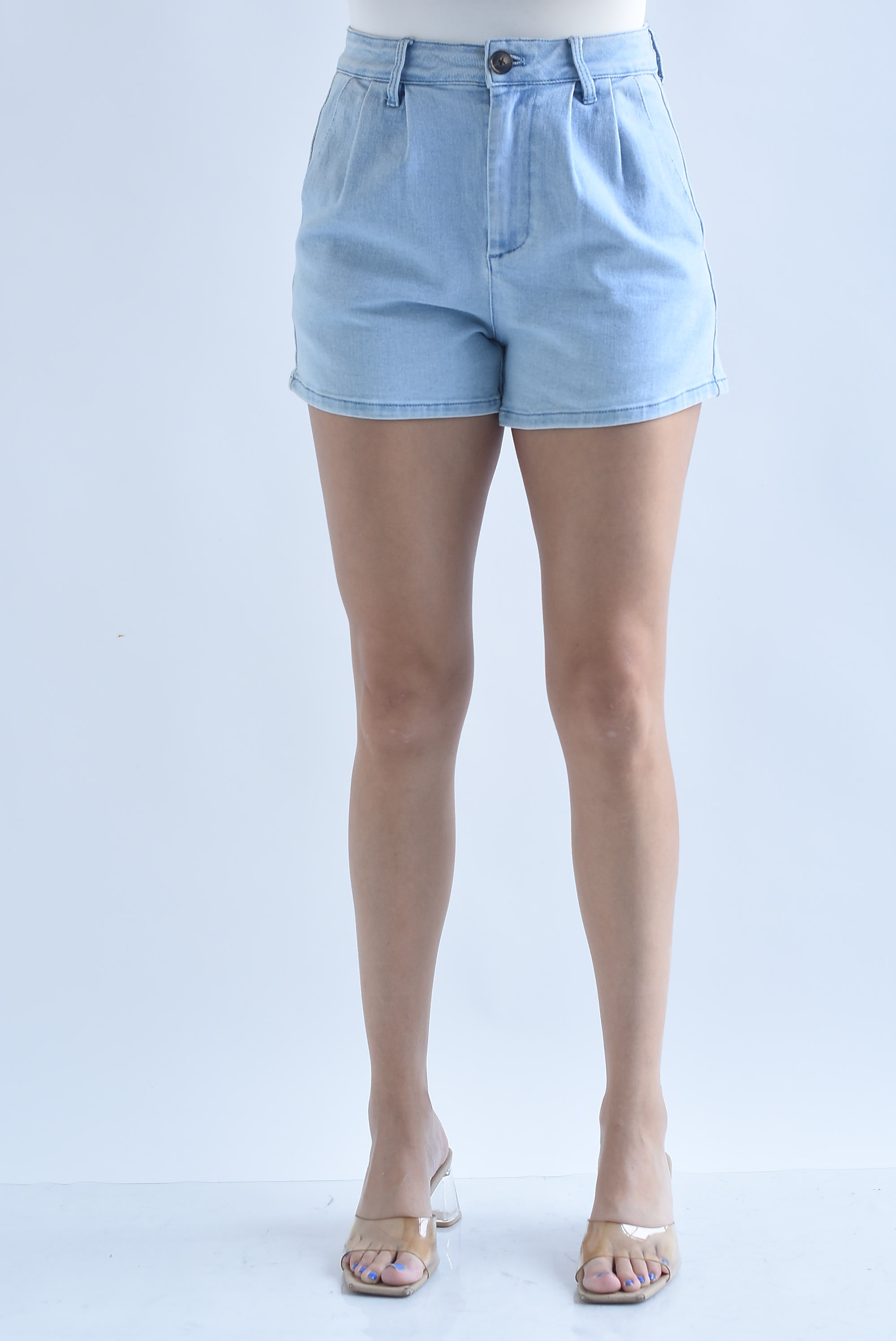 Short Denim pinzas