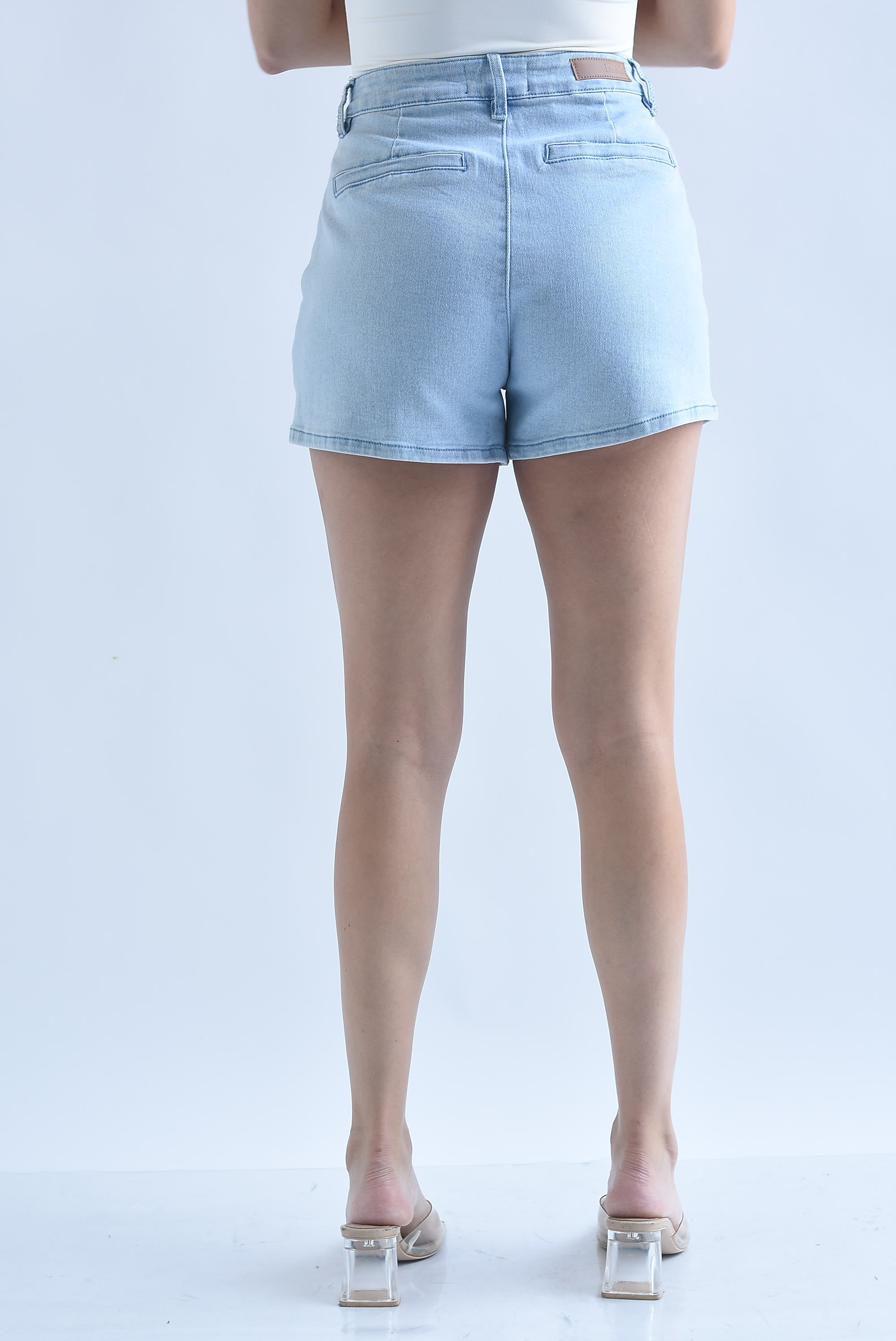 Short Denim pinzas