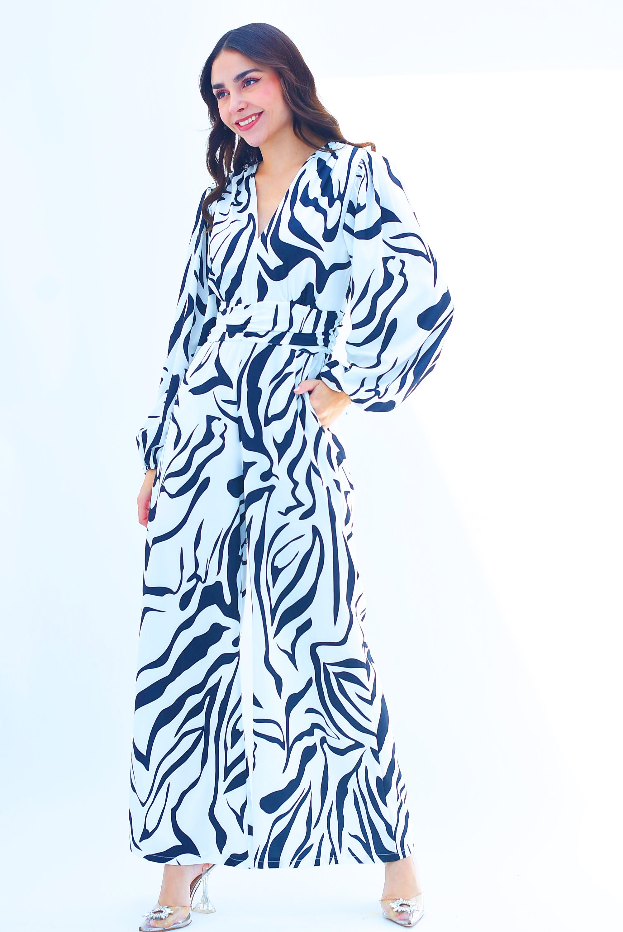Jumpsuit Zebra Negro