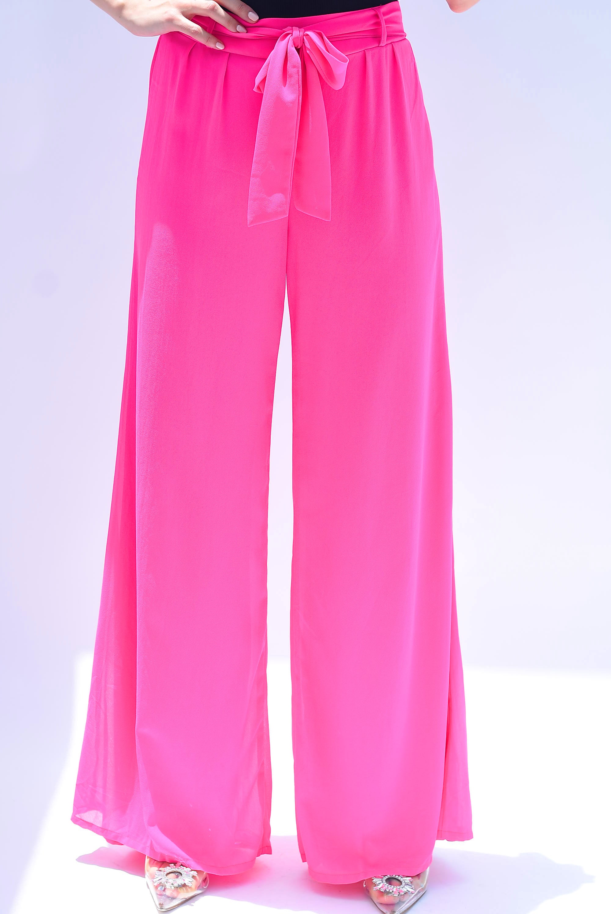 Pantalón de pierna ancha gasa Fiusha