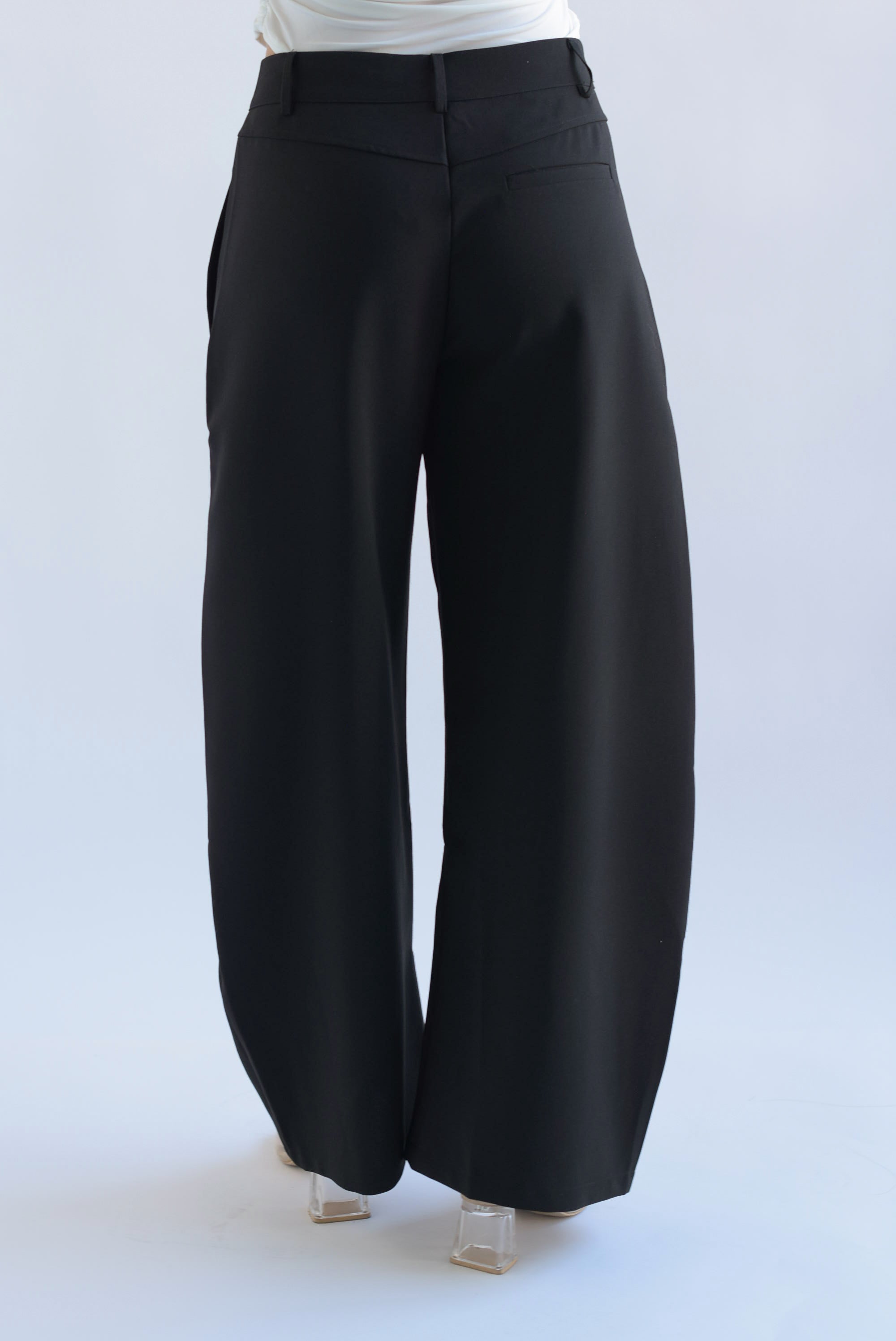 Pantalón de vestir barrel Negro