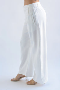 Fashion Styled Pantalón de vestir barrel Blanco