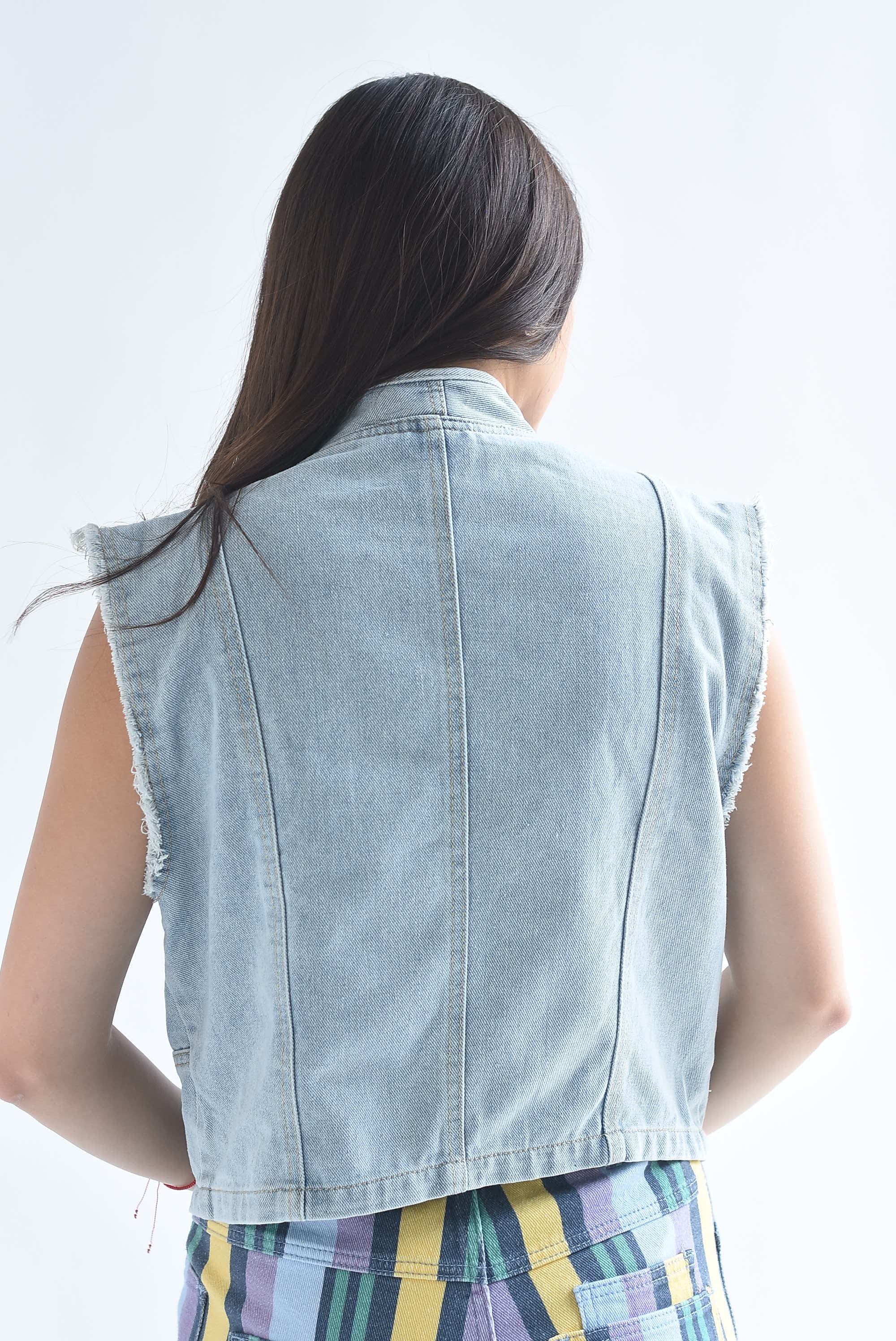 Chaleco Denim militar