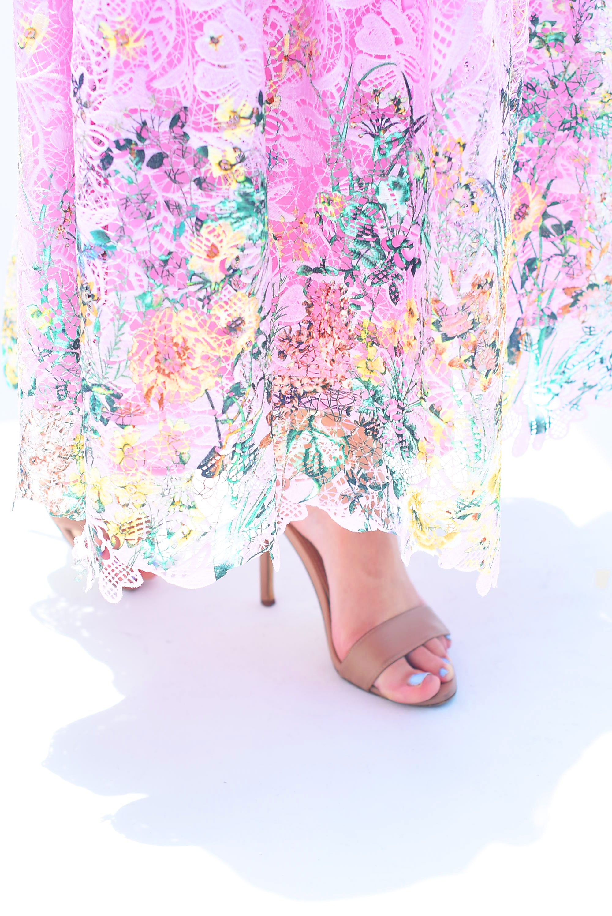 Set Falda y Top guipur Flores