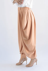 Fashion Styled Pantalón globo picos Peach