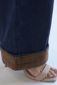 Fashion Styled Set Pantalón y Shacket pana Denim Dark
