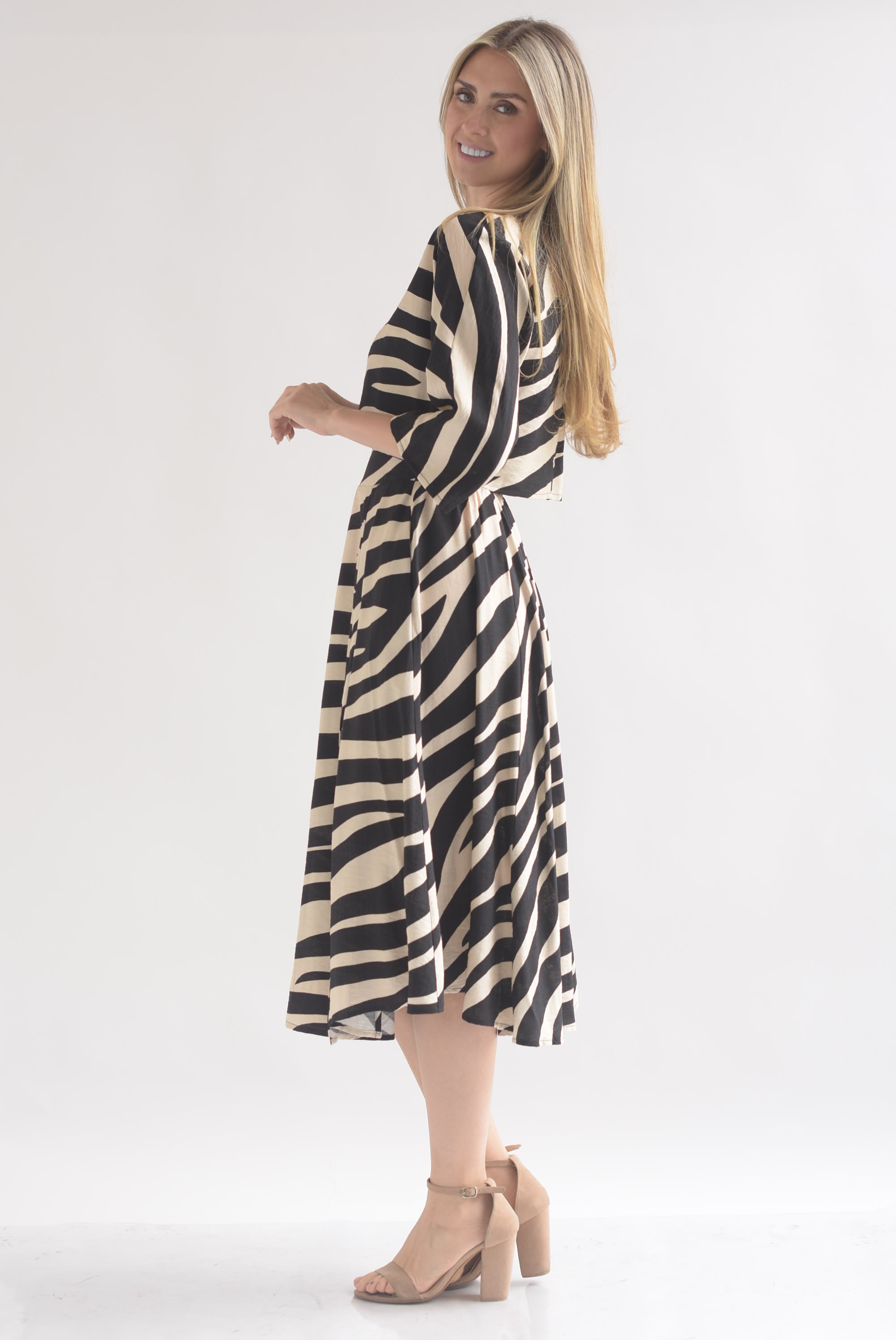 Set Falda y Blusa crop zebra