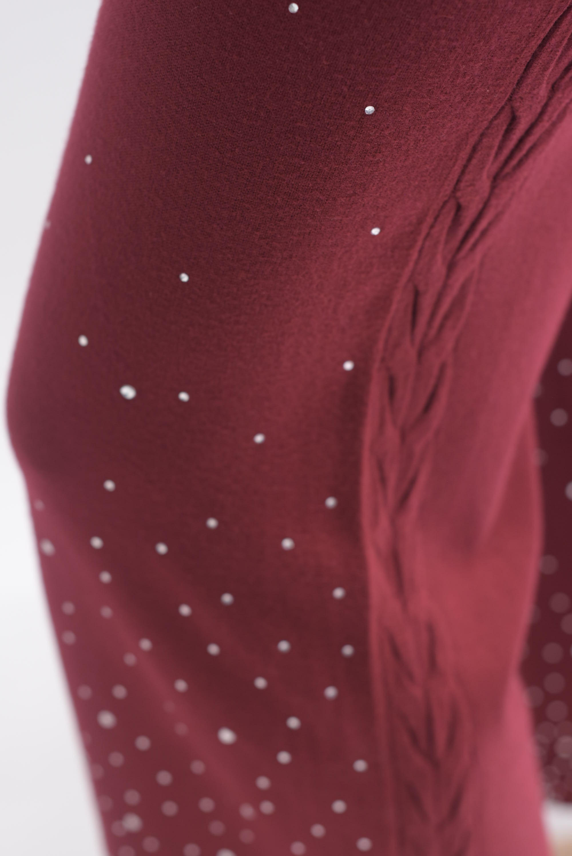 Set Pantalón brillos y Sweater punto canalé