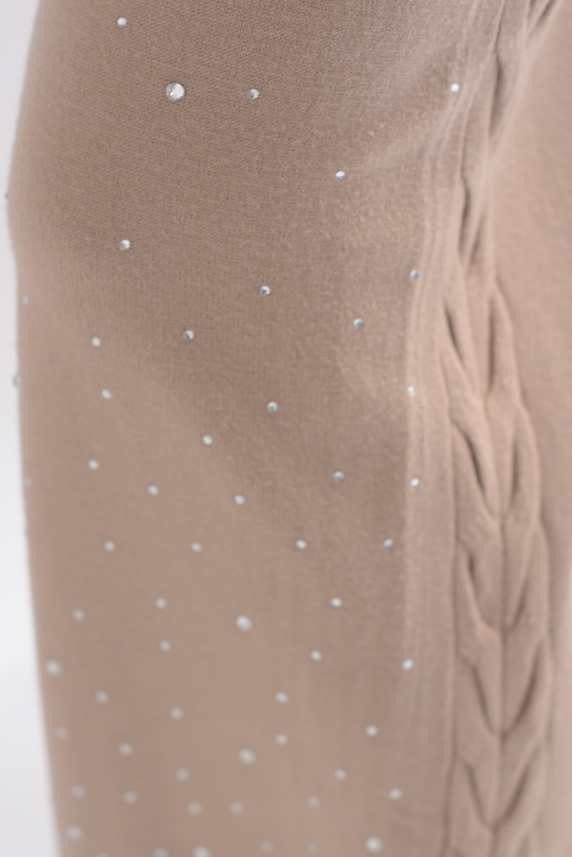 Set Pantalón brillos y Sweater punto canalé