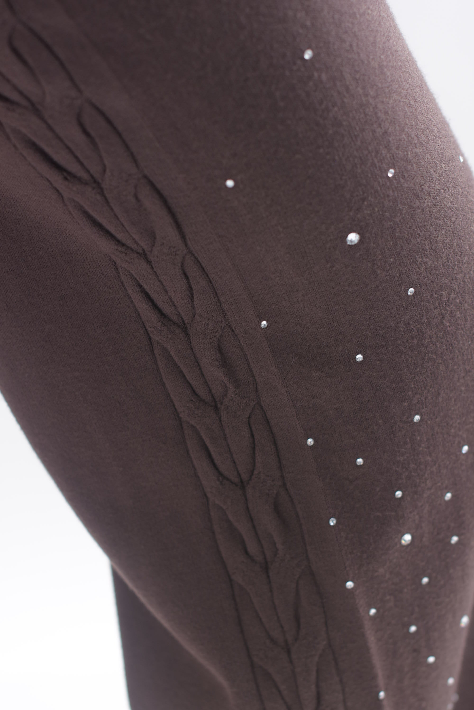 Set Pantalón brillos y Sweater punto canalé