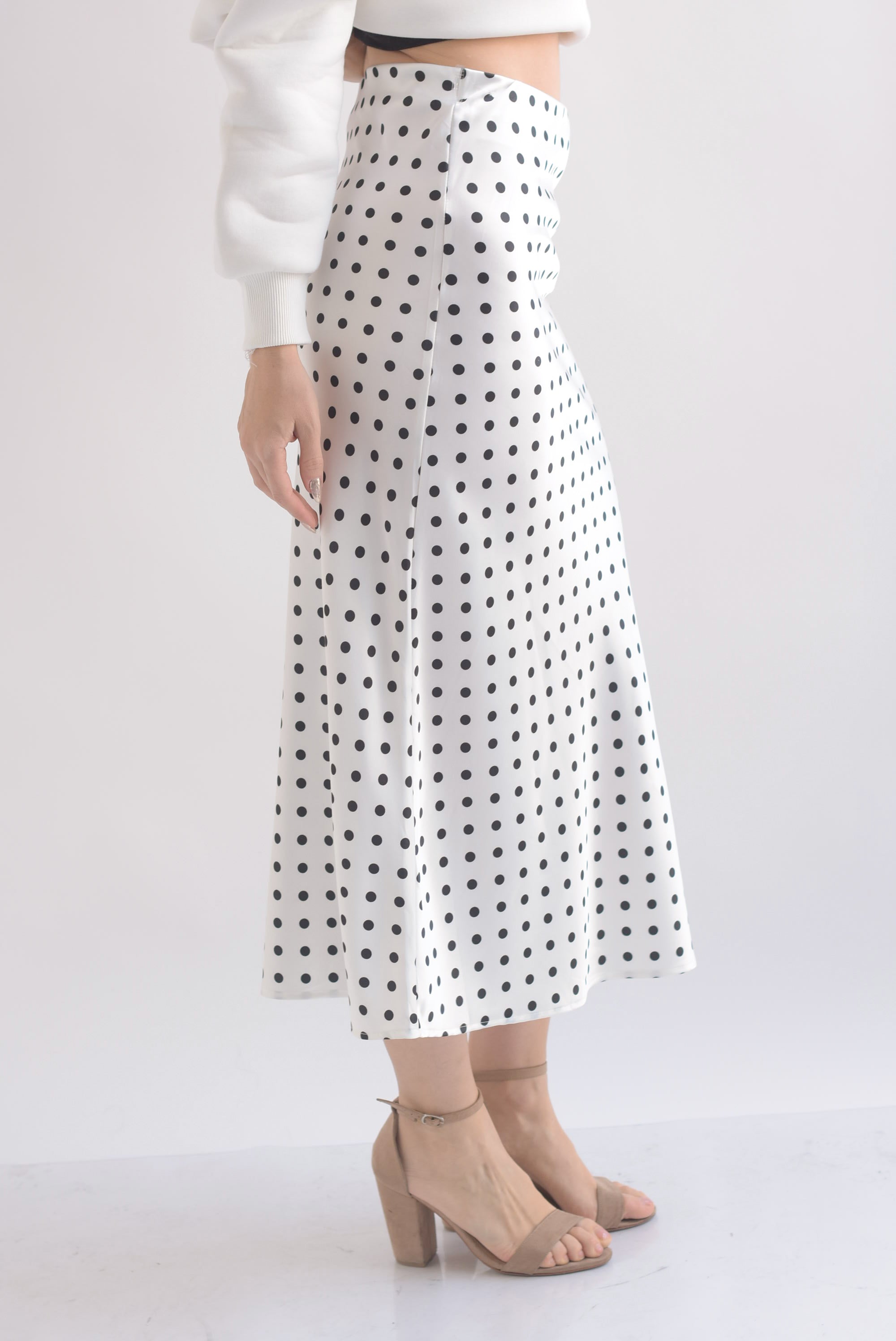 Falda lencera polka dots