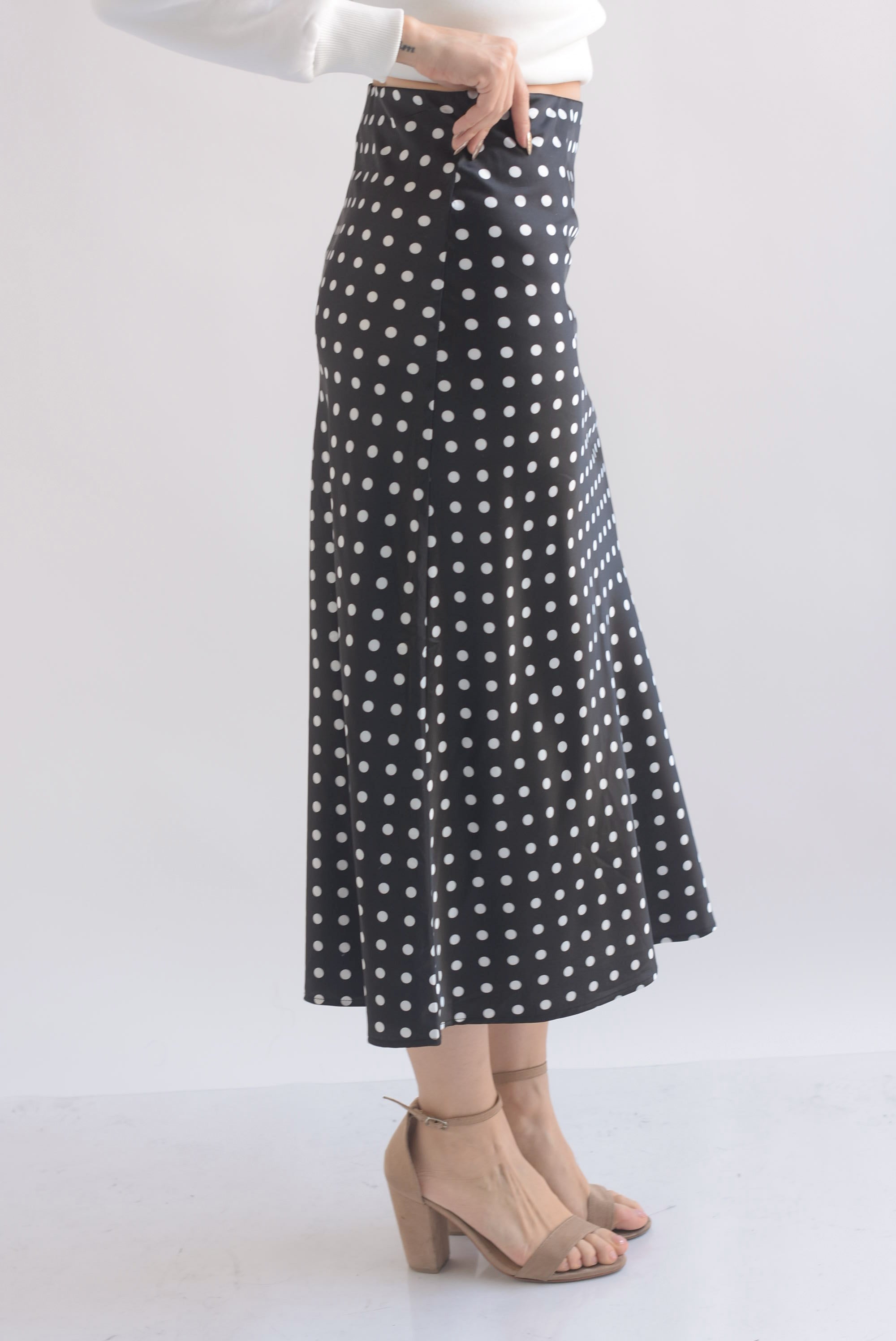 Falda lencera polka dots
