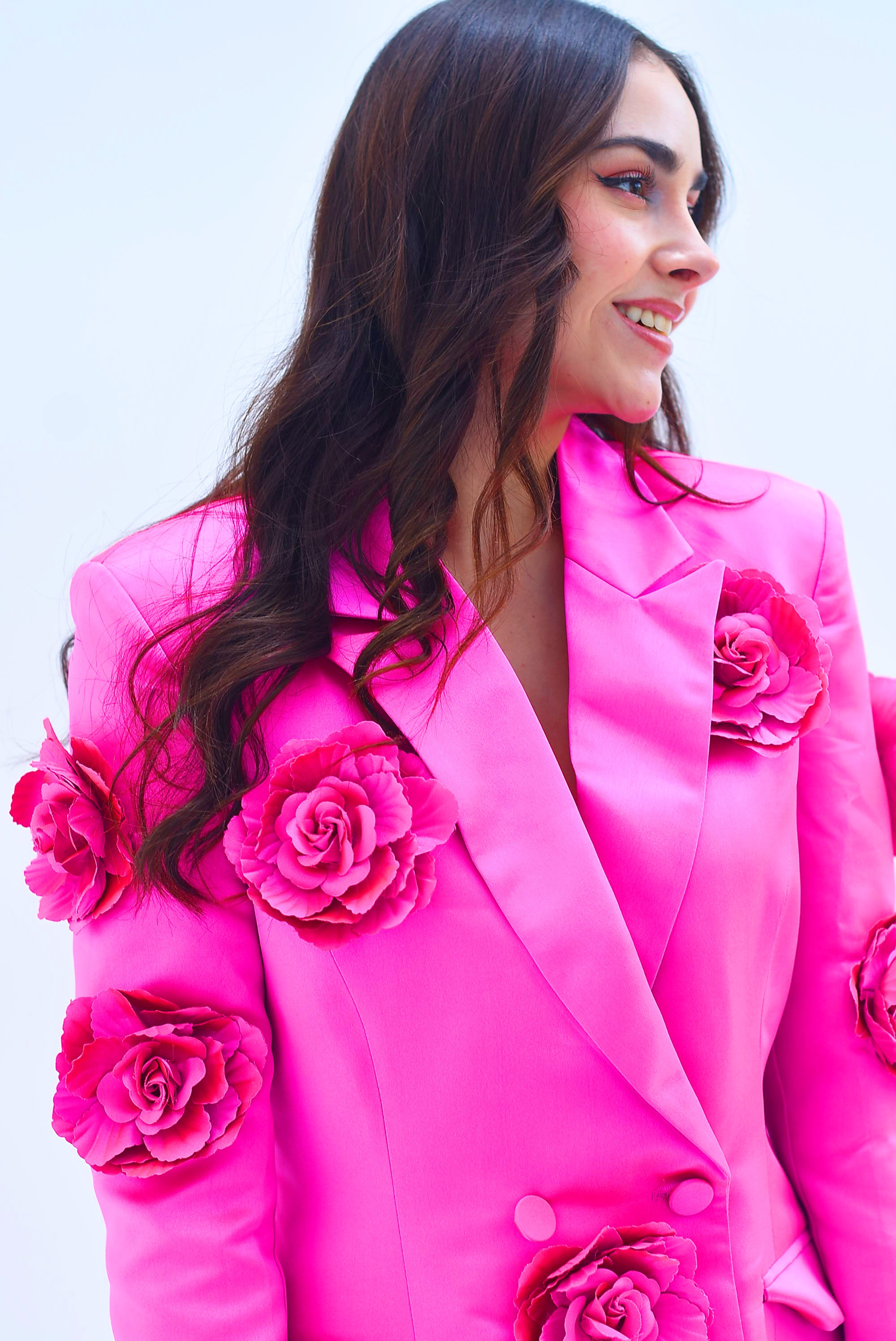 Blazer dress flores Magenta