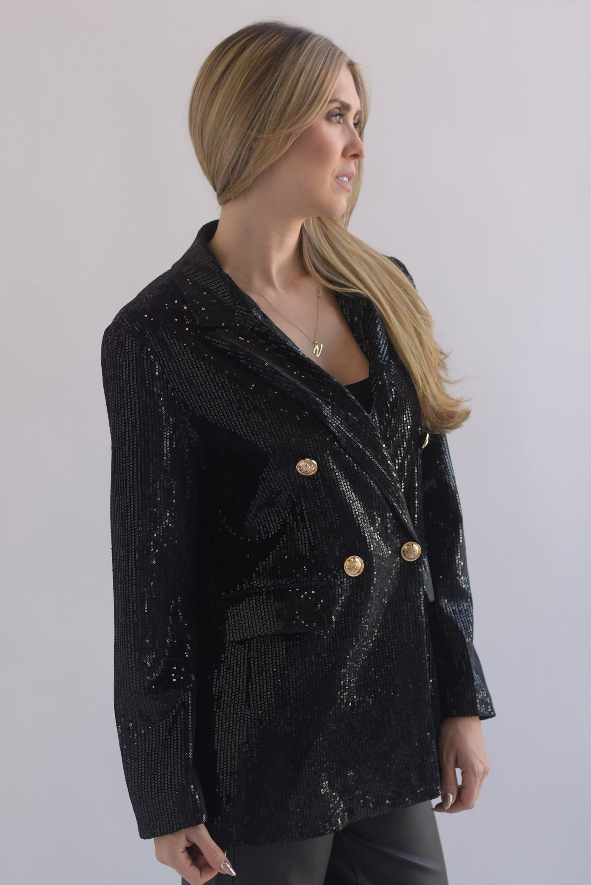 Blazer terciopelo lentejuela