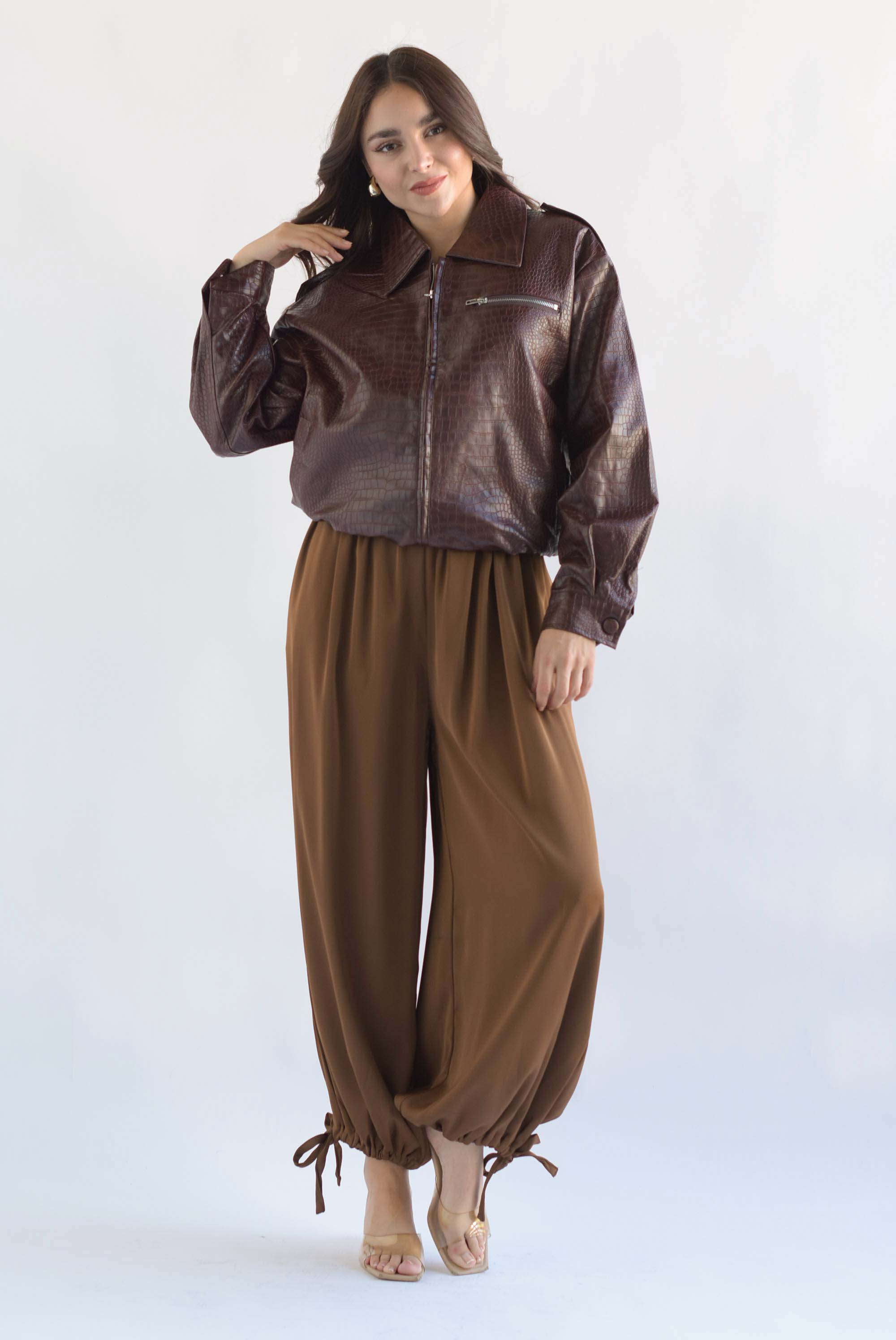 Chamarra vinipiel Cocodrilo Vino