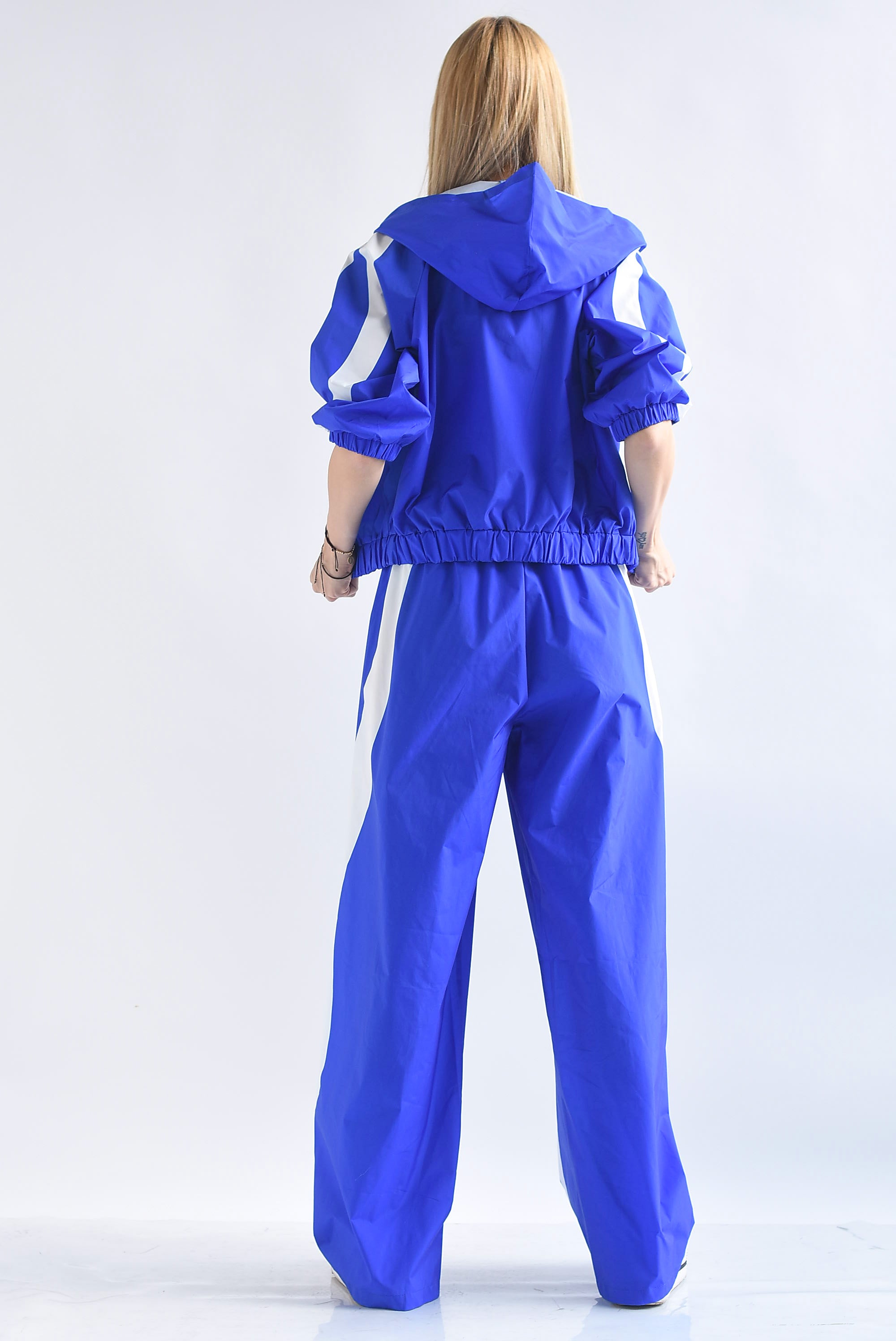 Set Pantalón pata de elefante y Chamarra hoodie track