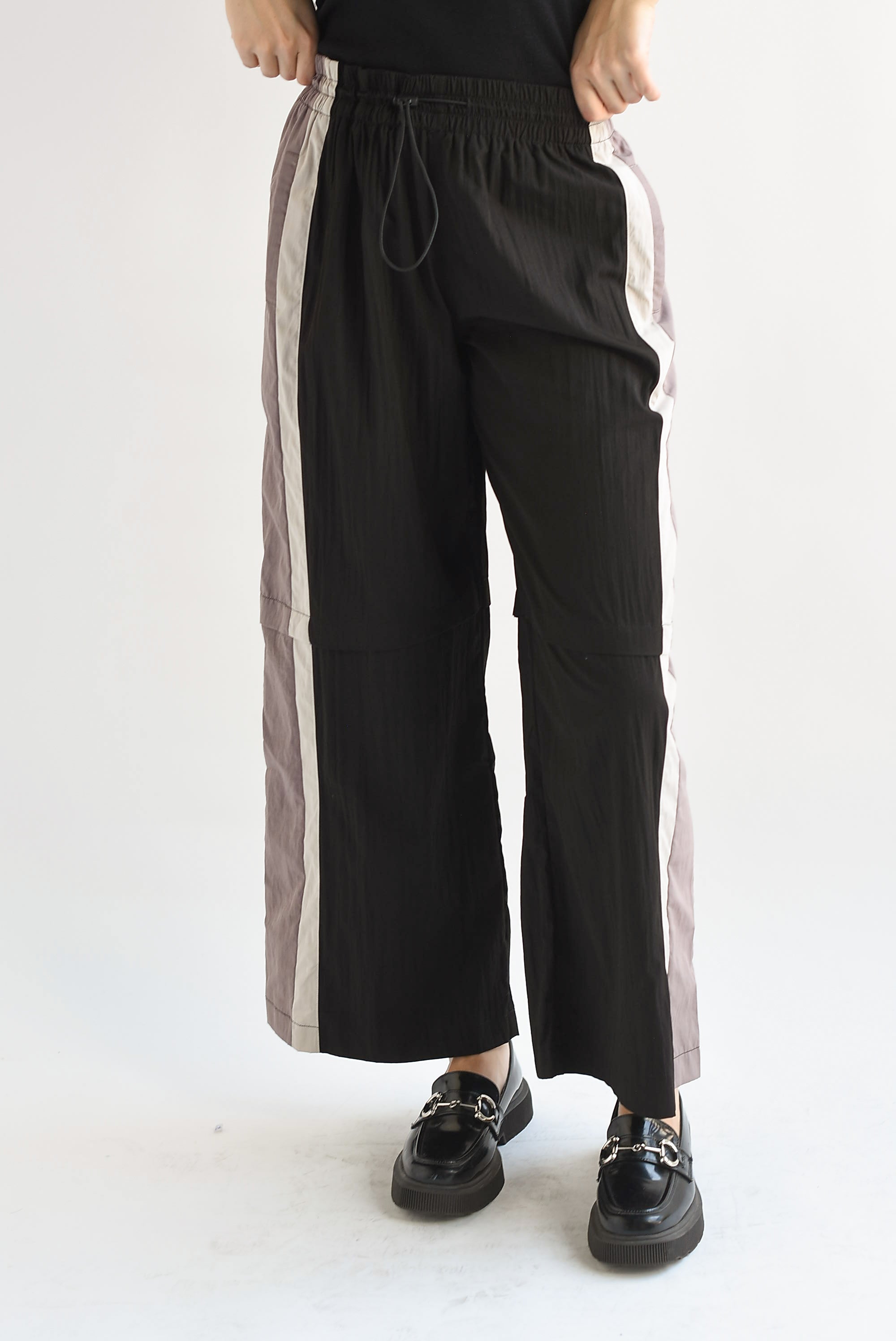 Pantalón track Tricolor Negro