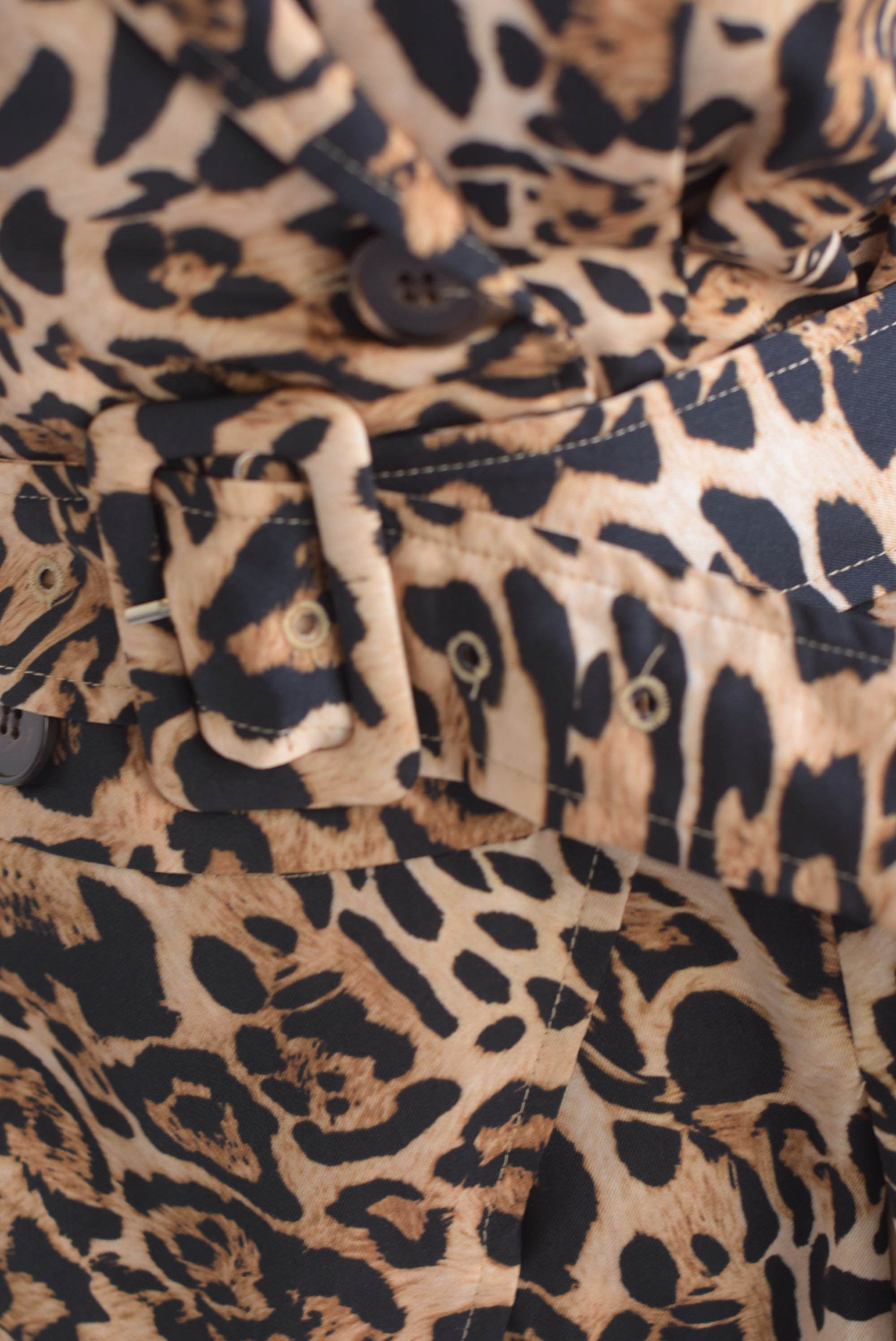 Jumpsuit botones cruzados leopardo