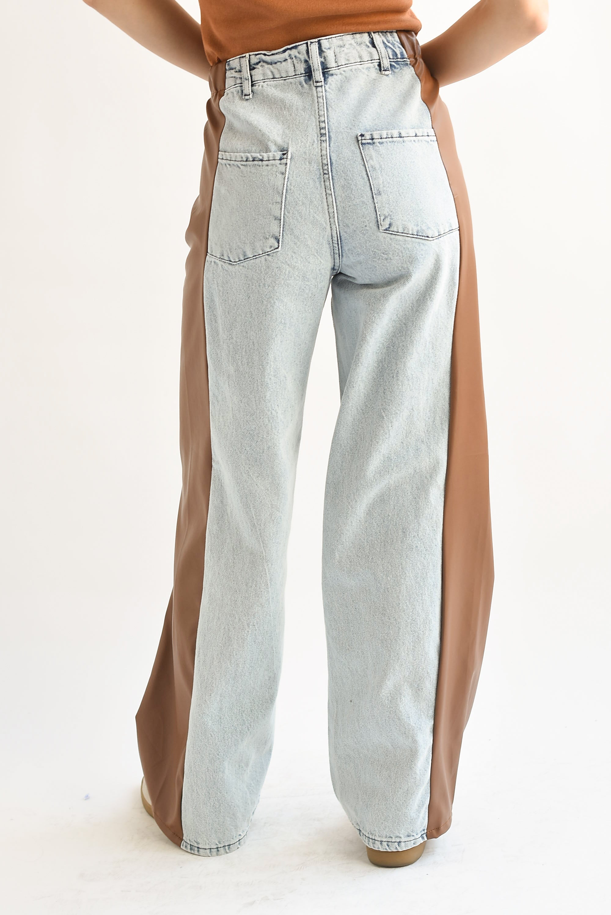 Jeans franja vinipiel Café