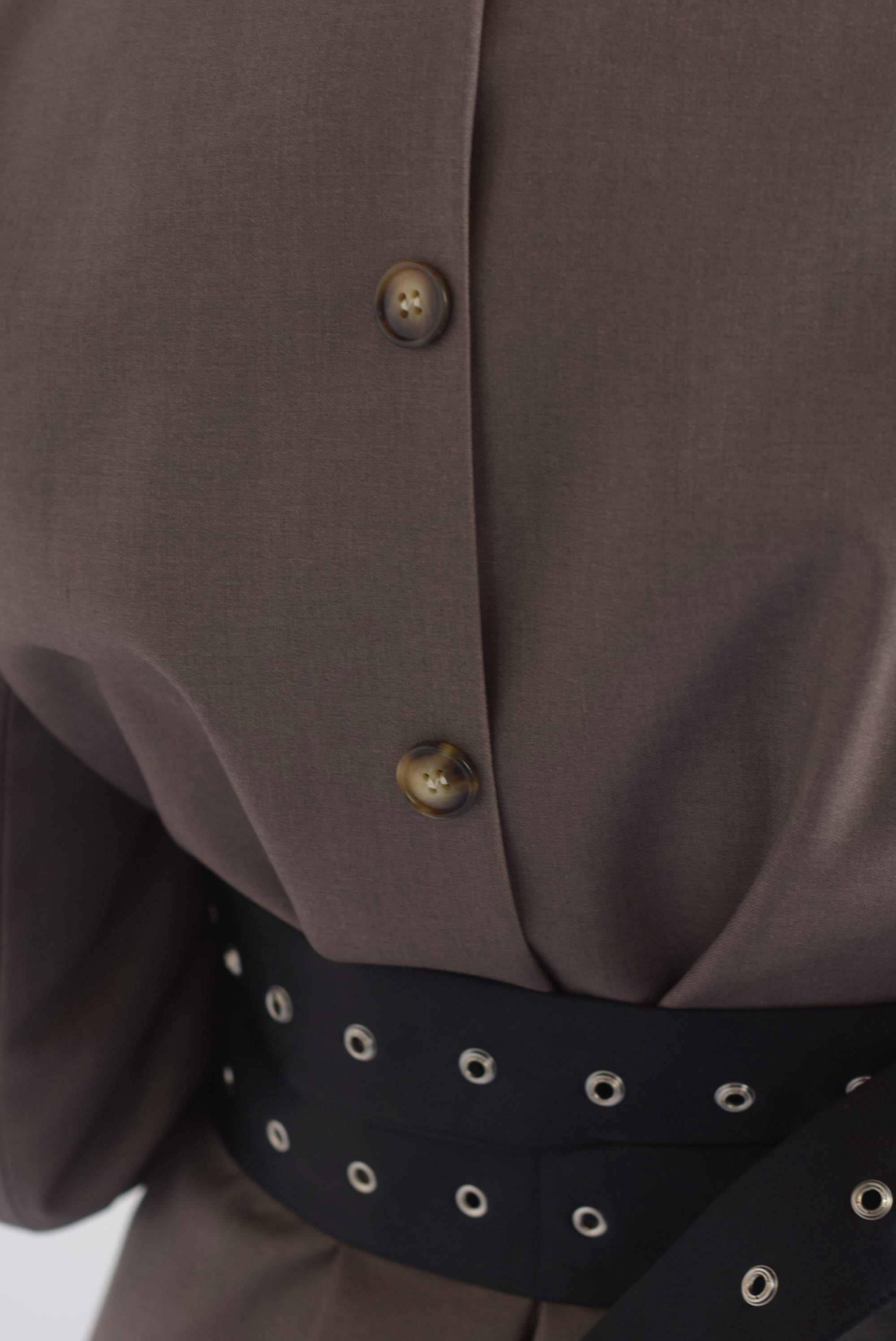 Blazer doble cinturón