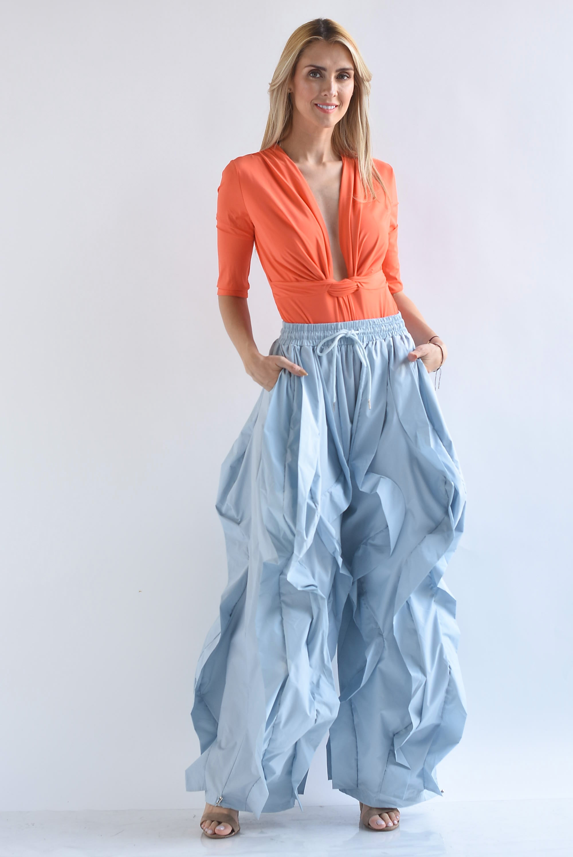 Pantalón Parachute ondas
