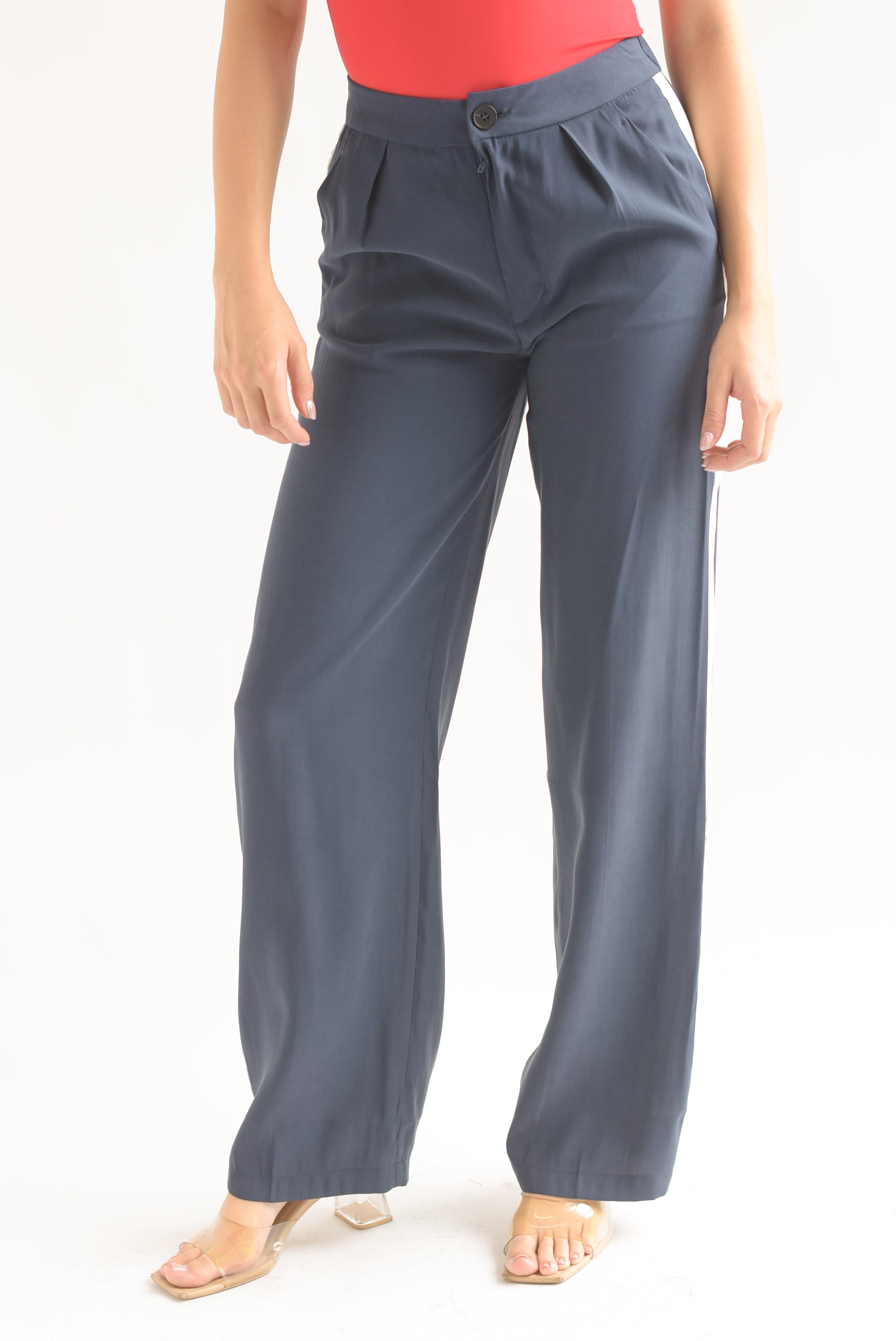 Pantalón de vestir track Navy