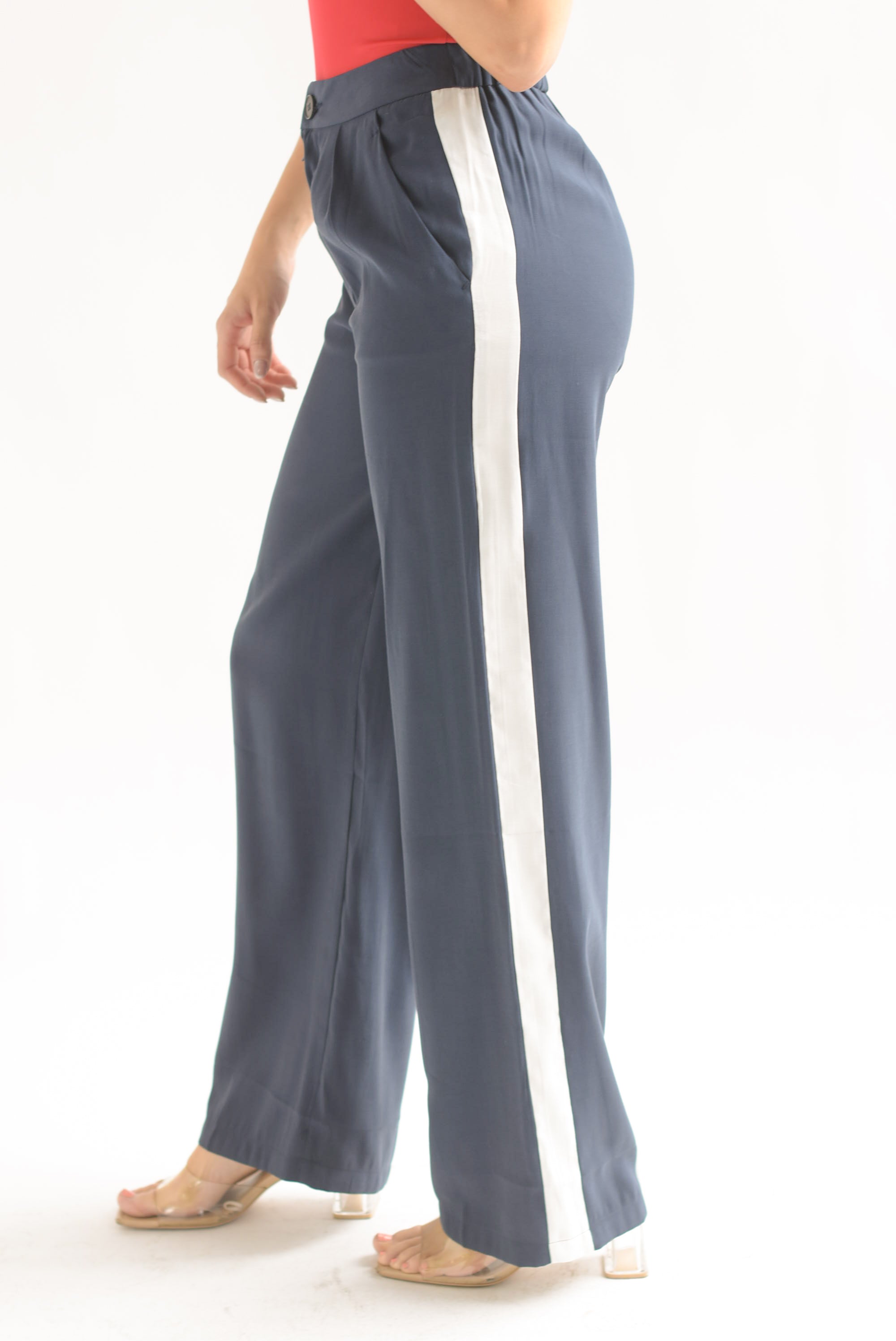 Pantalón de vestir track Navy