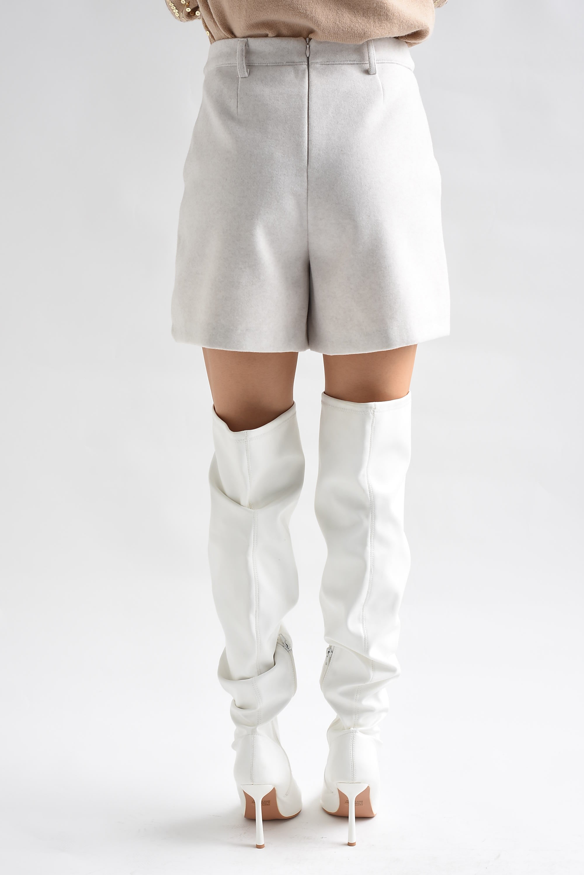 Short tipo fleece Ivory