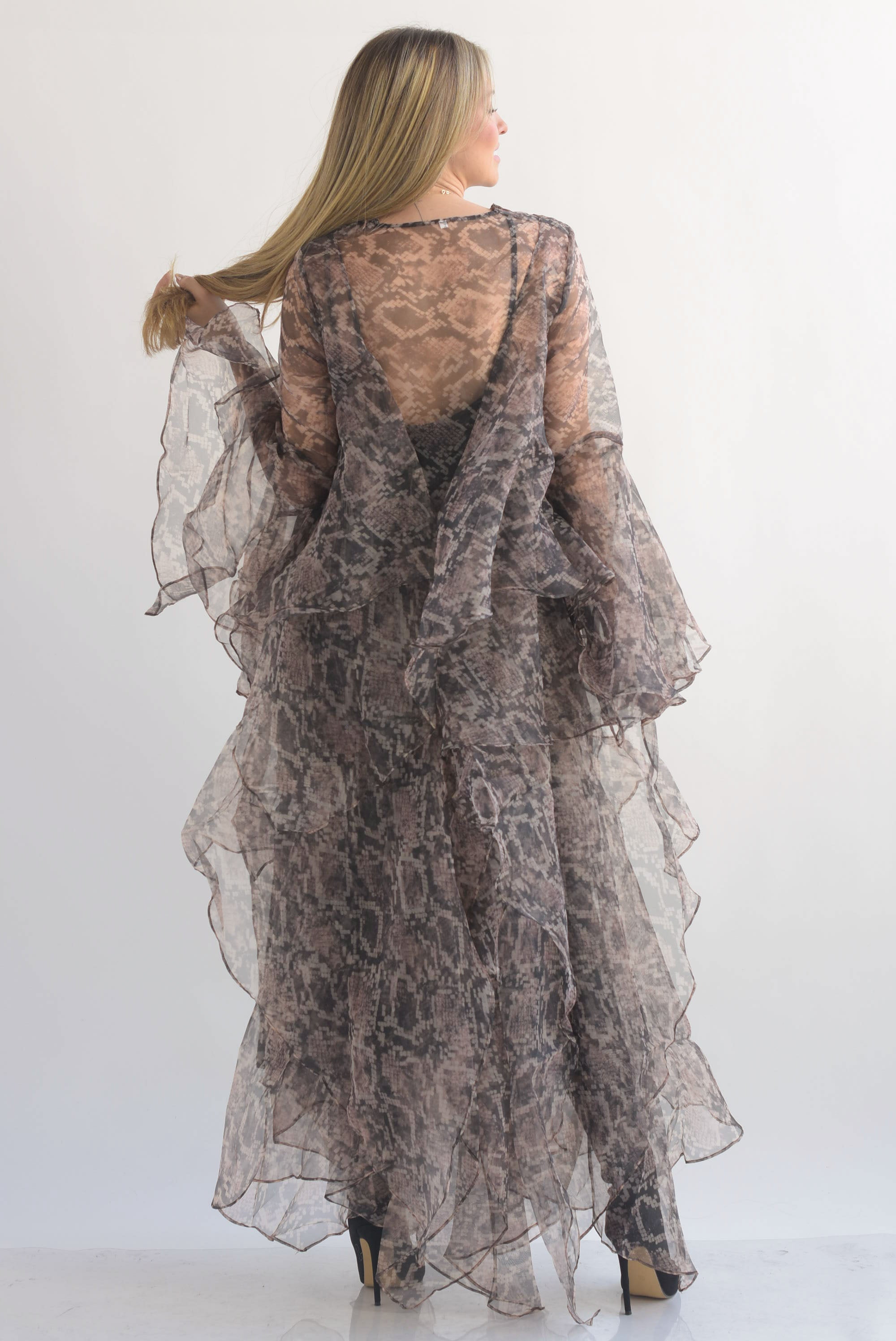 Vestido olanes múltiples snake print