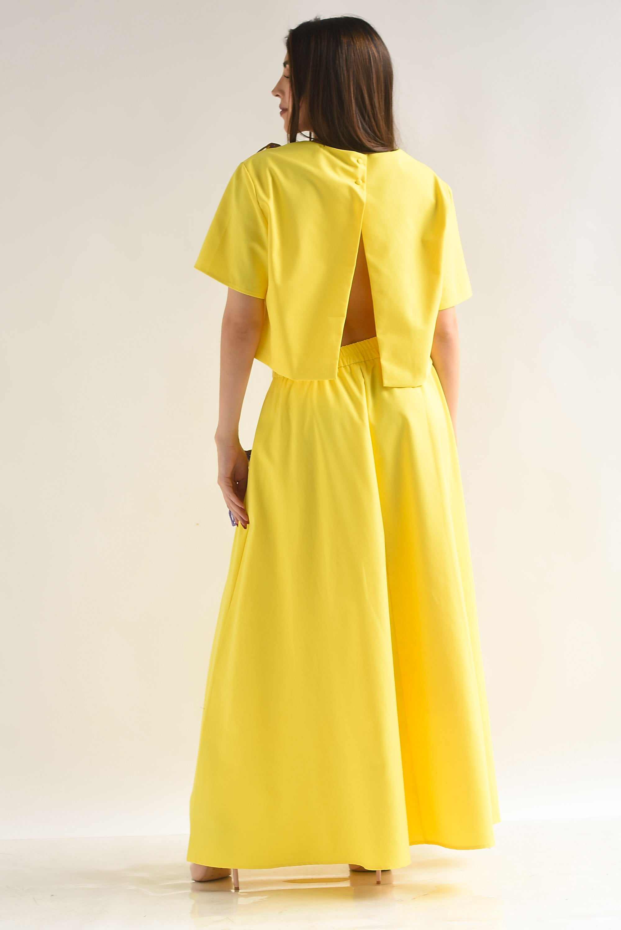 Set Maxi Falda y Blusa flor Lirio