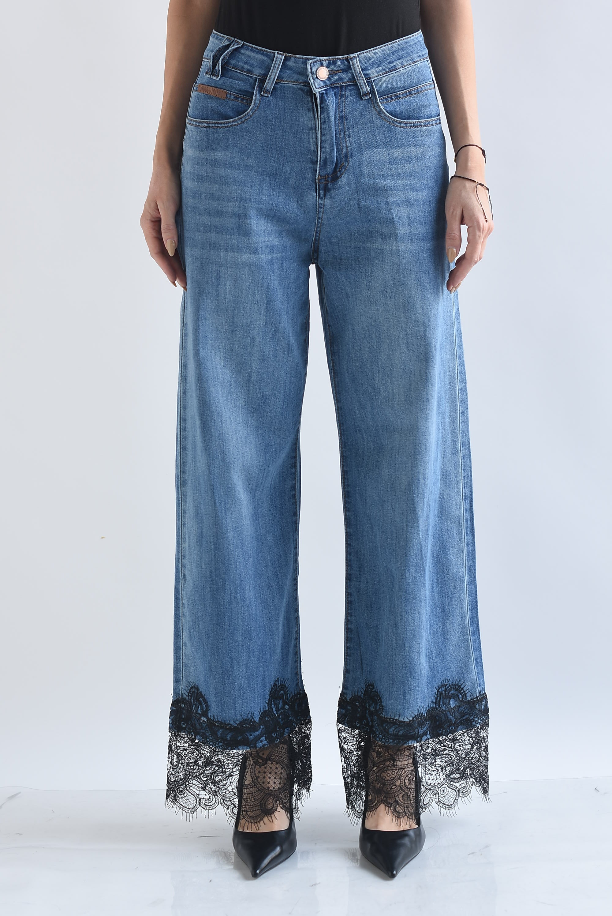 Jeans tobillo encaje