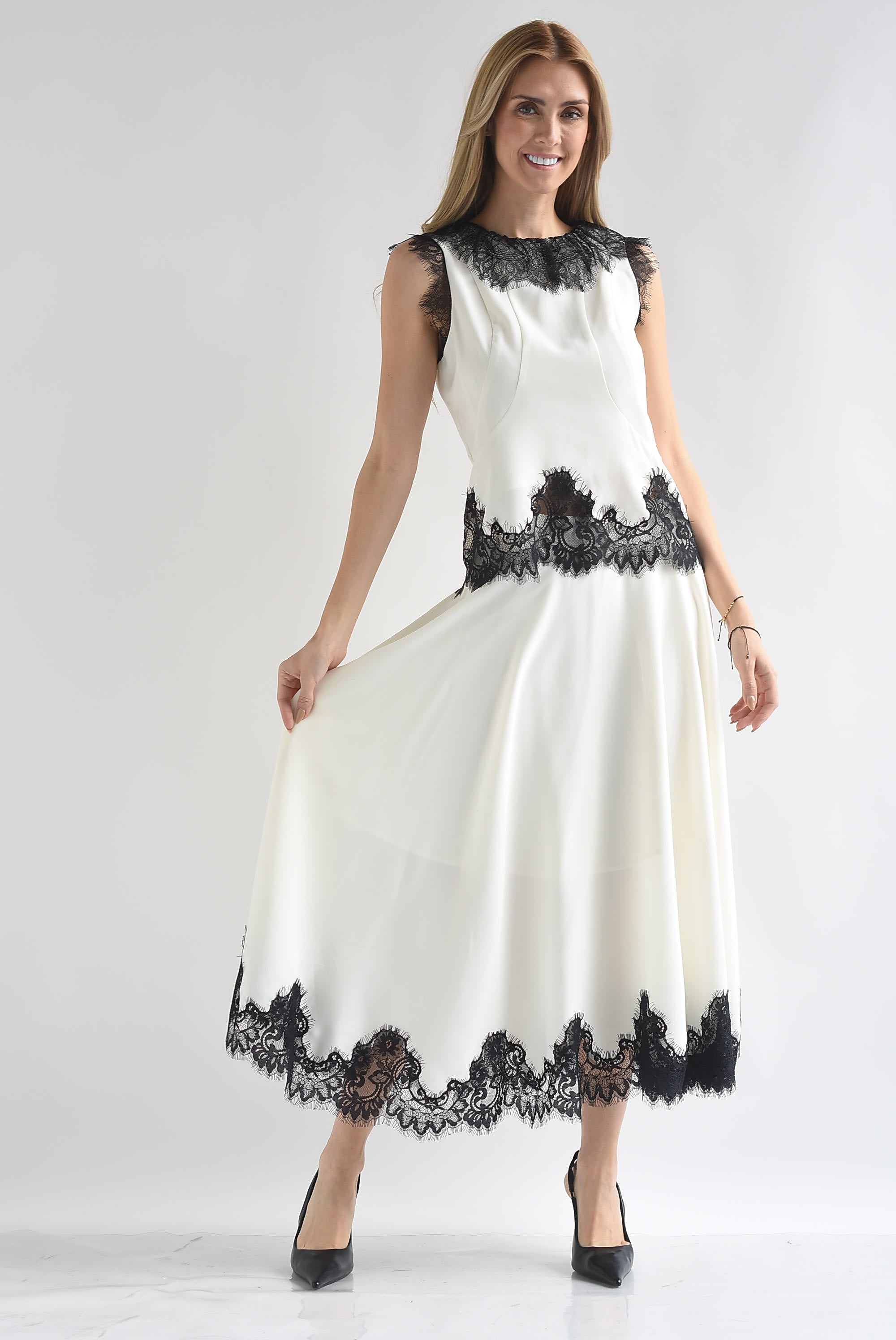 Set Falda y Blusa filo encaje