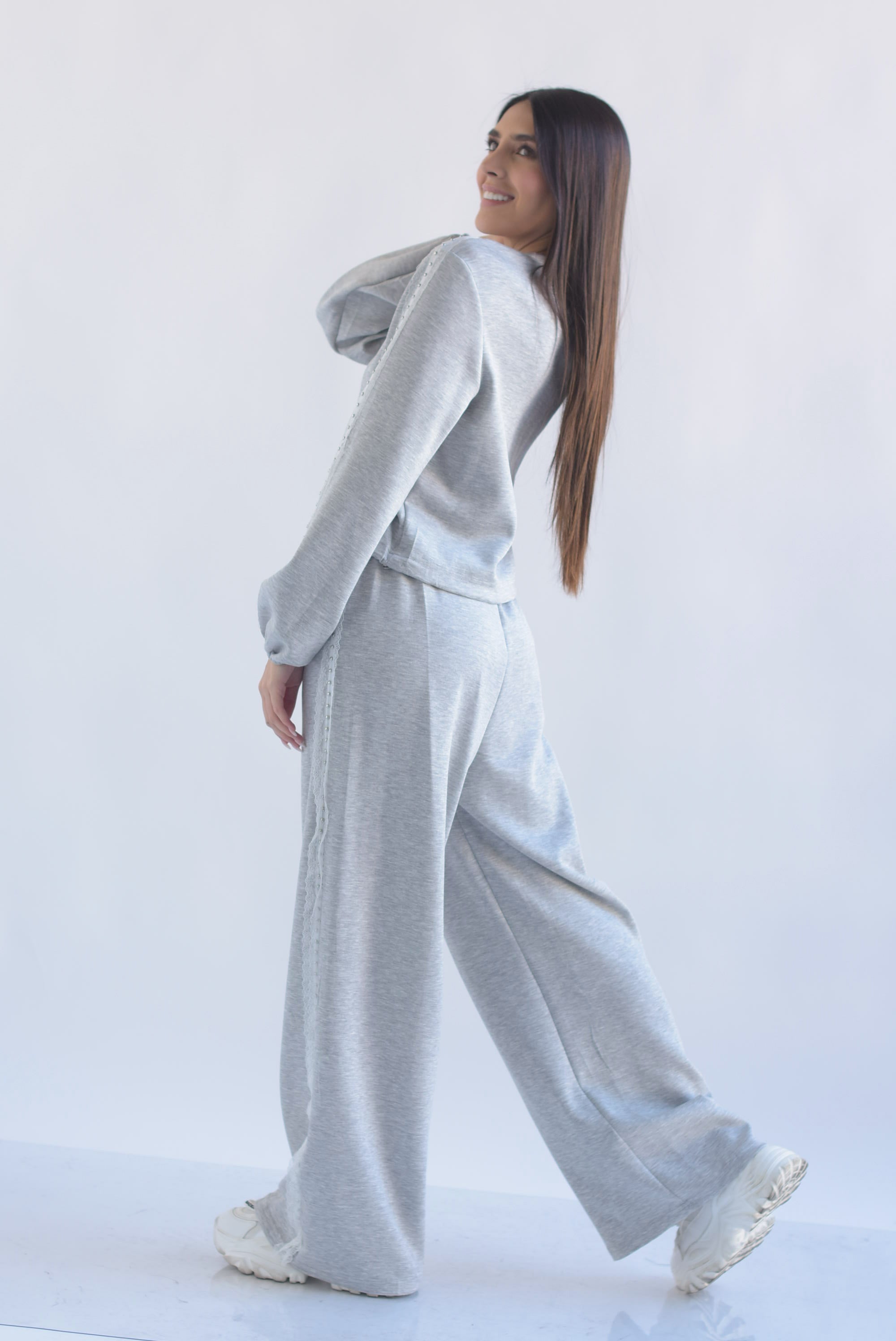 Set Pantalón y Sudadera #5 track encaje