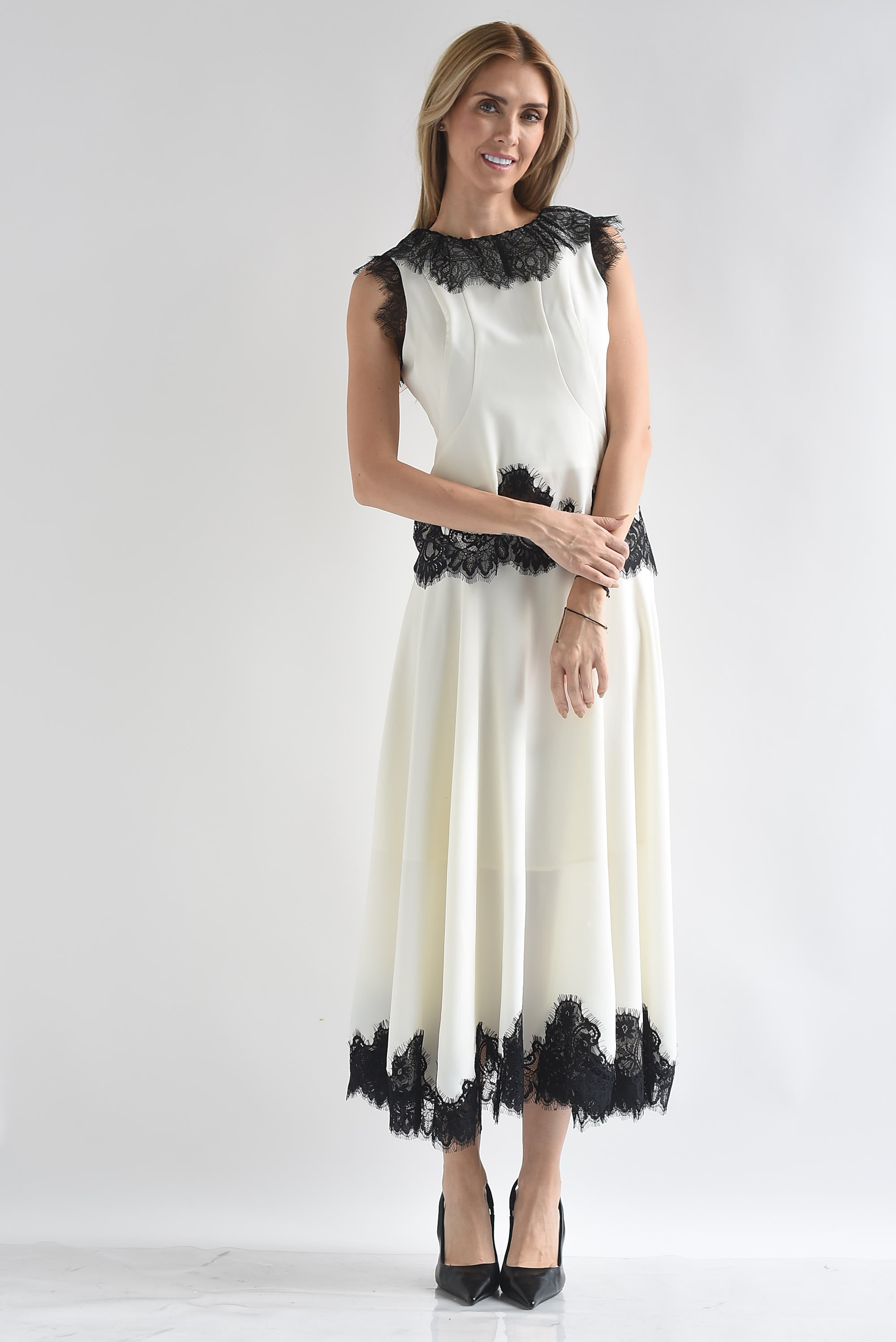 Set Falda y Blusa filo encaje