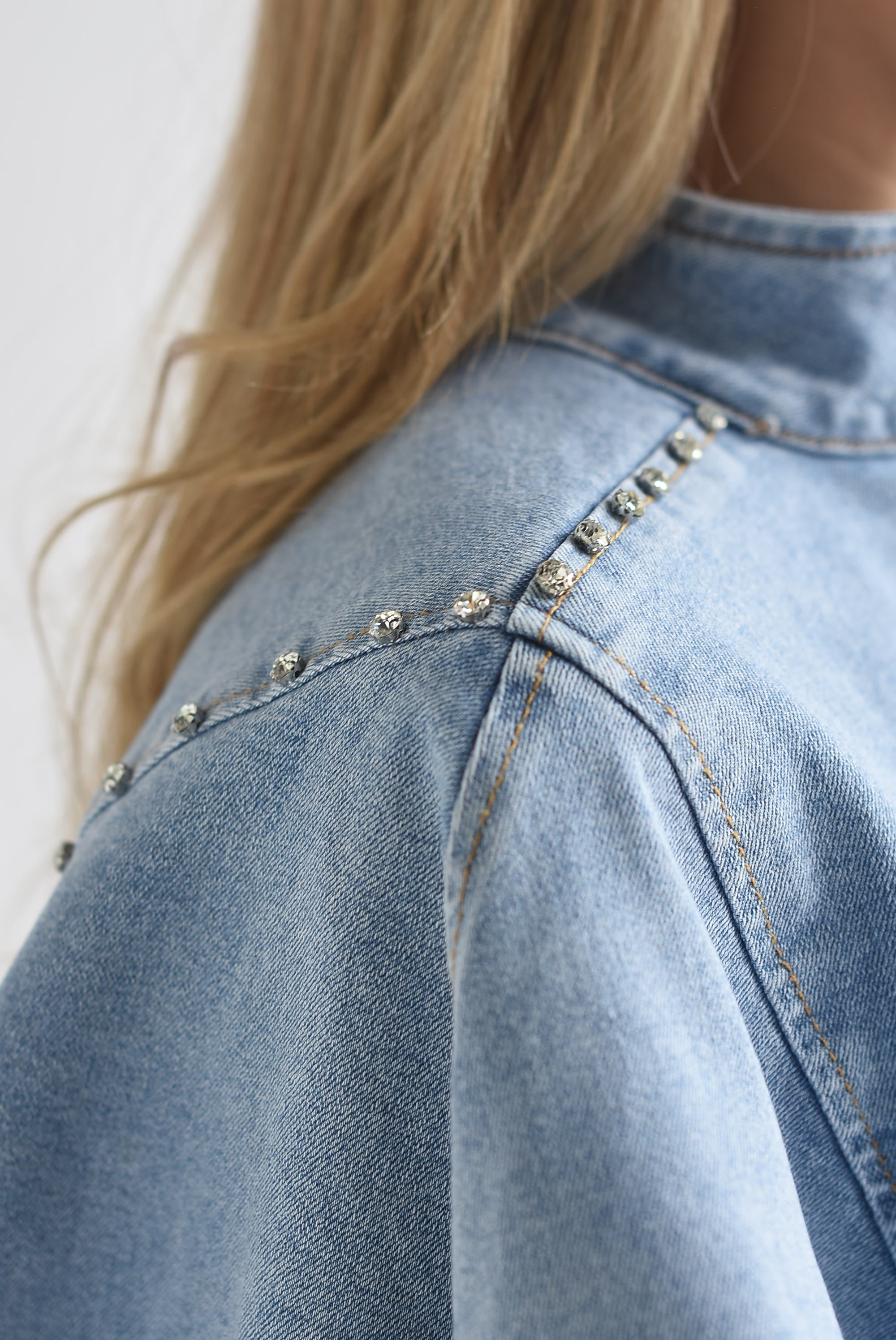 Set Jeans globo y Capa brillos