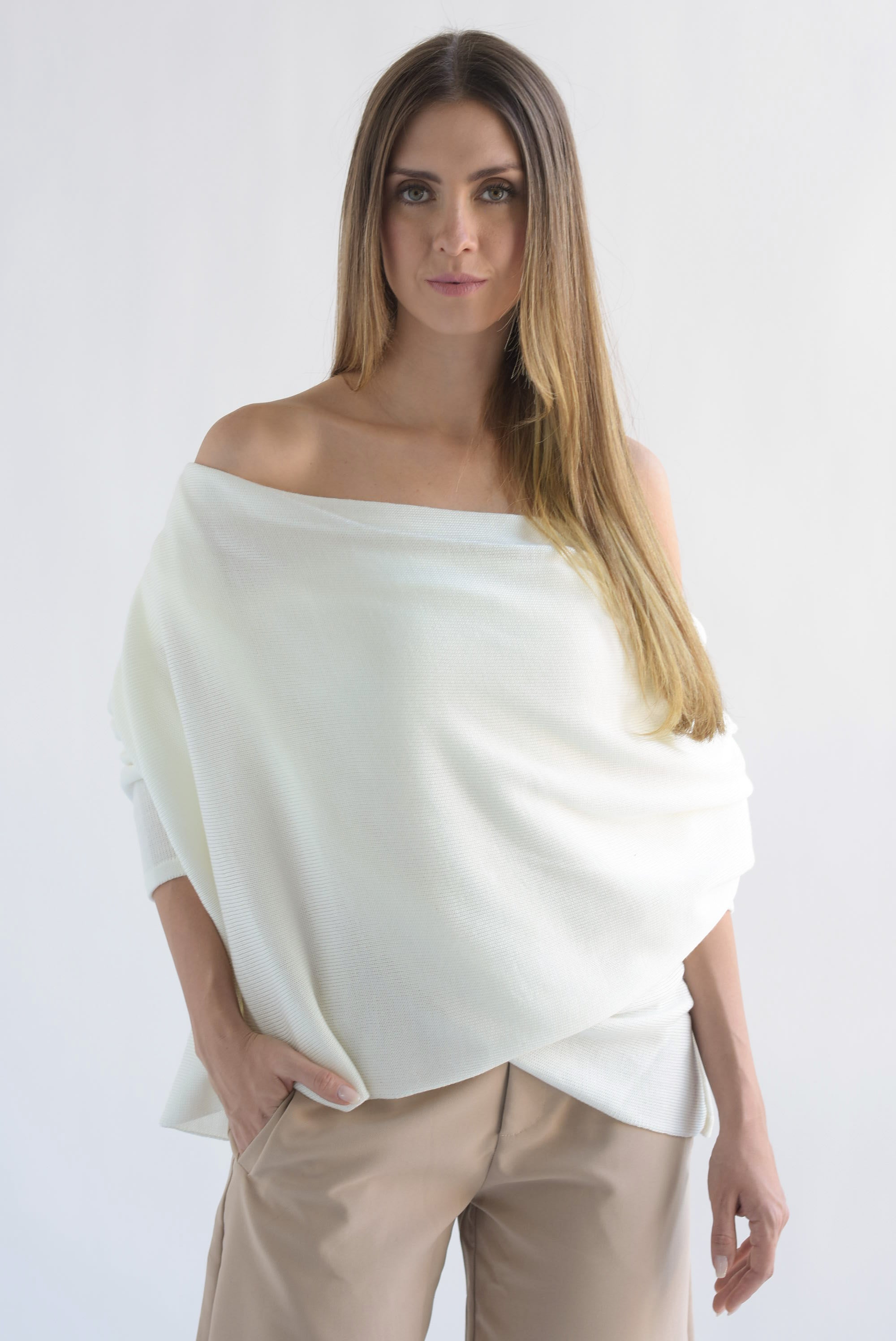 Sweater multiformas Ivory