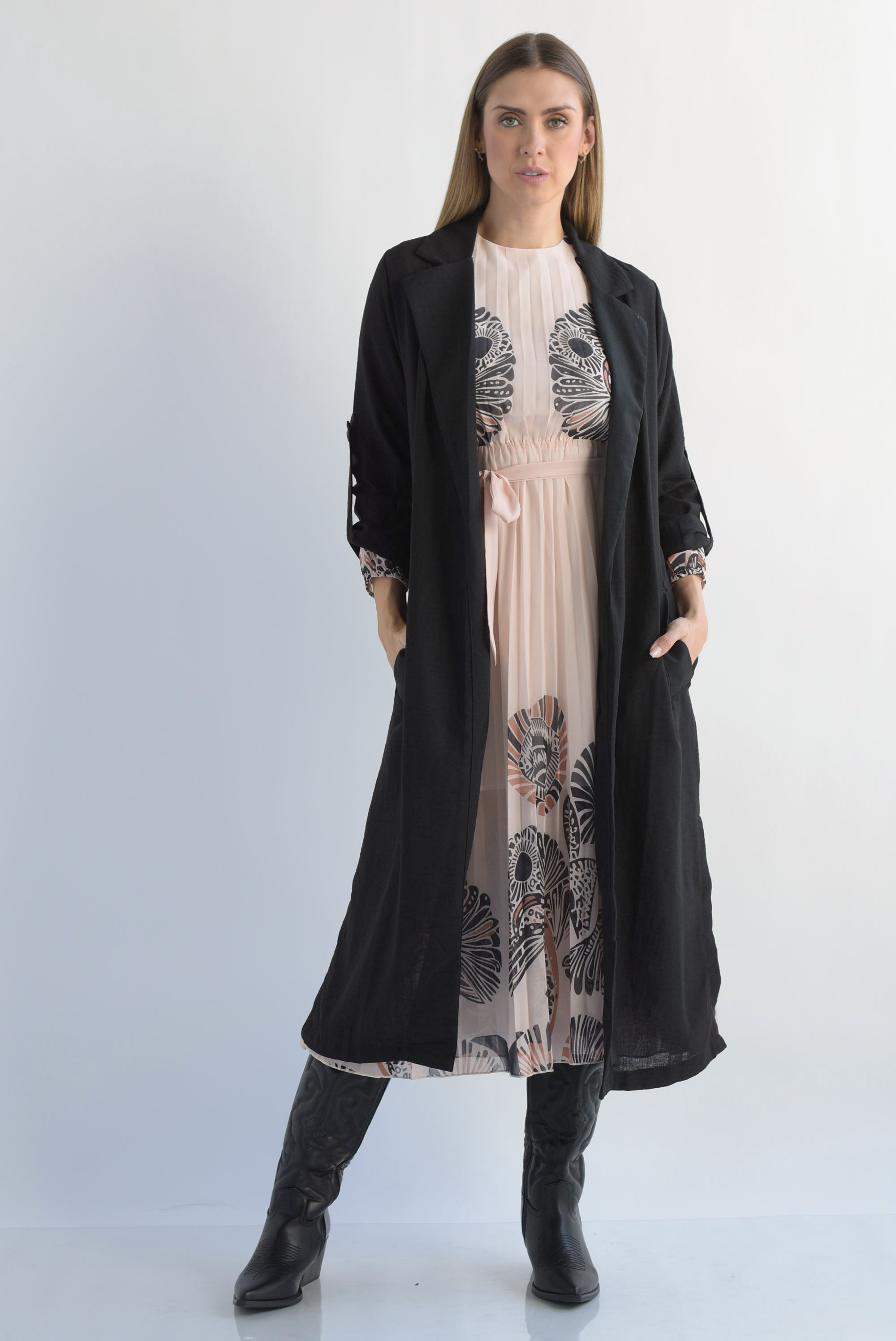 Gabardina ligera Negra