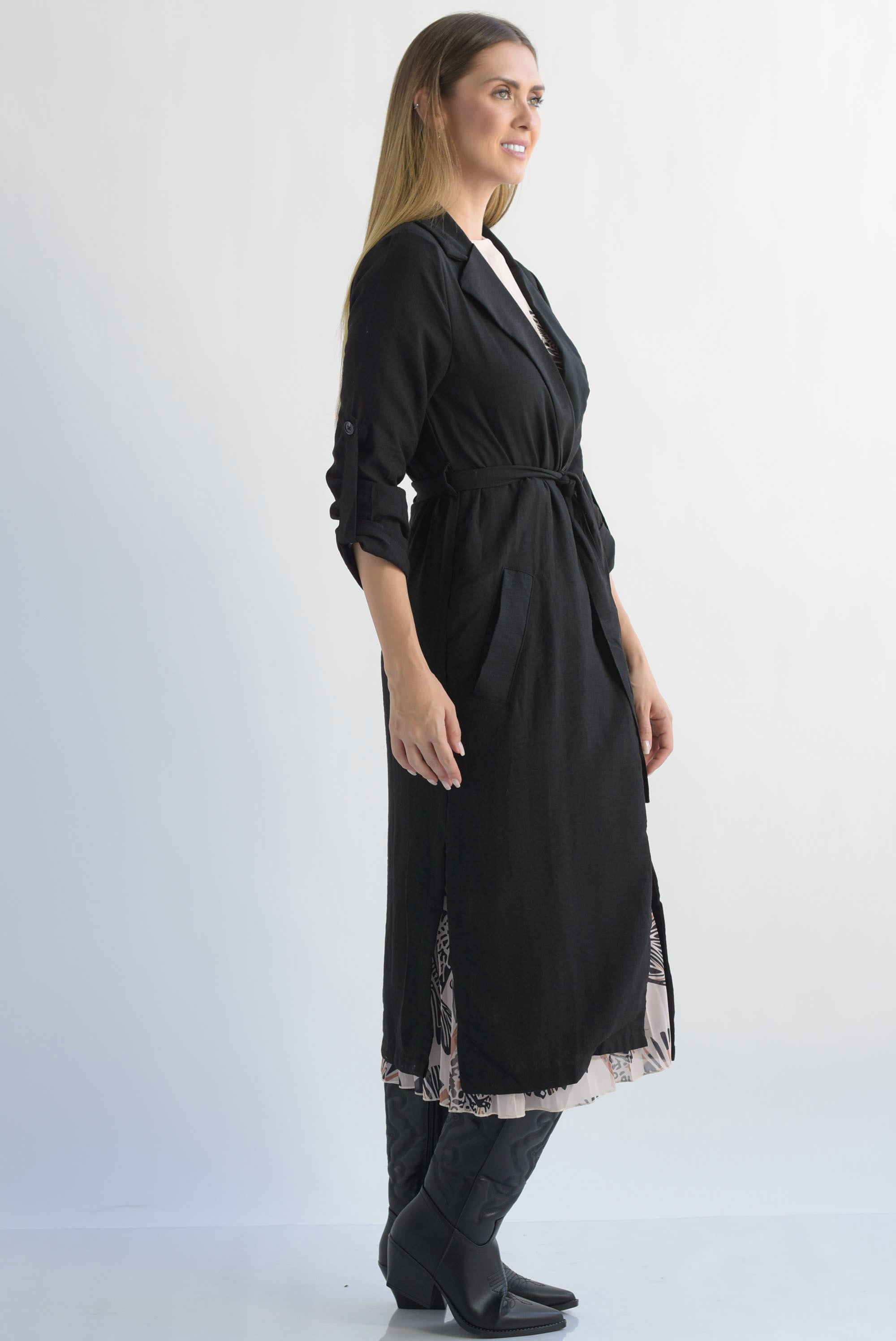 Gabardina ligera Negra