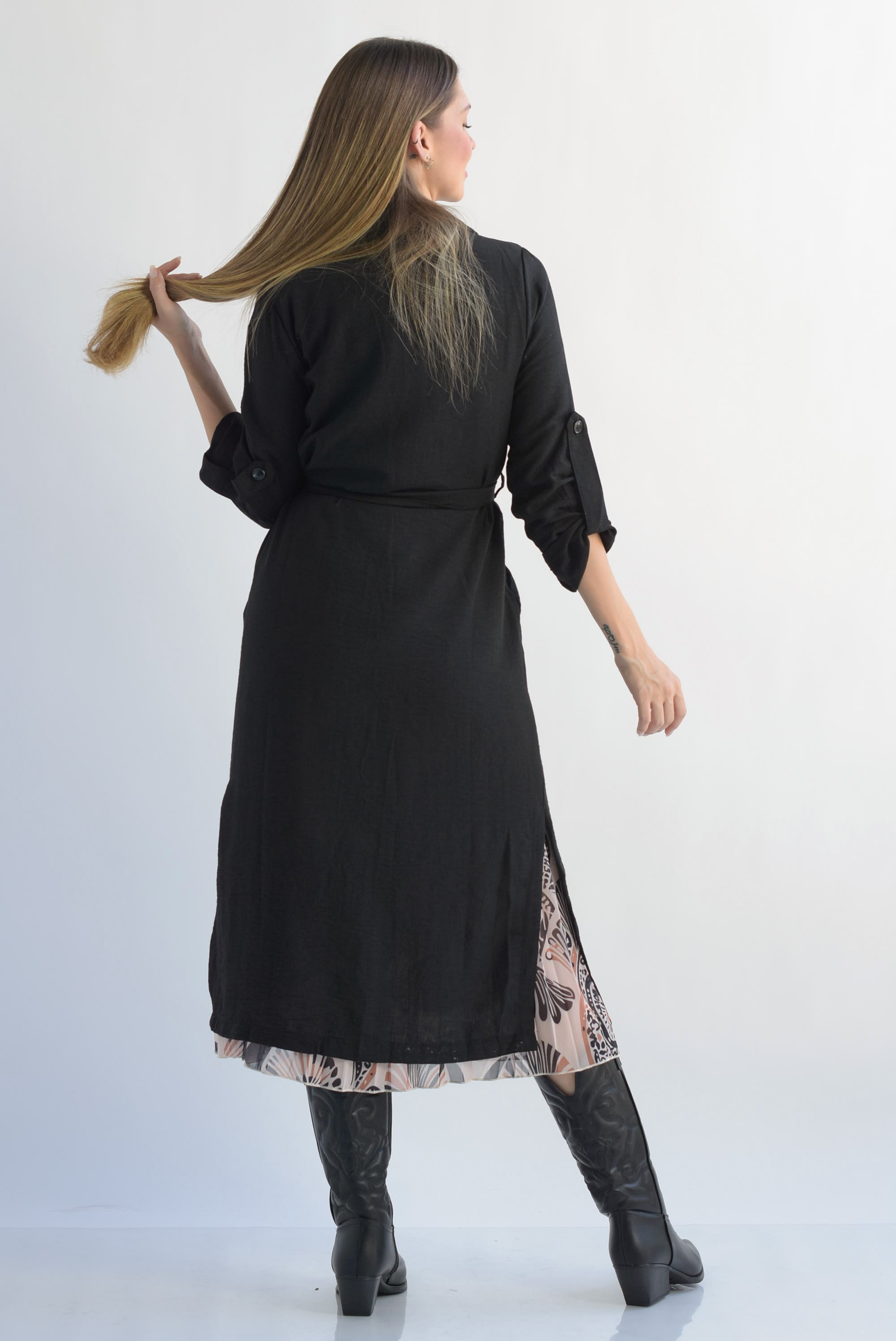 Gabardina ligera Negra