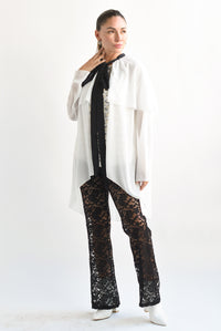 Fashion Styled Blusa lentejuela con capa gasa