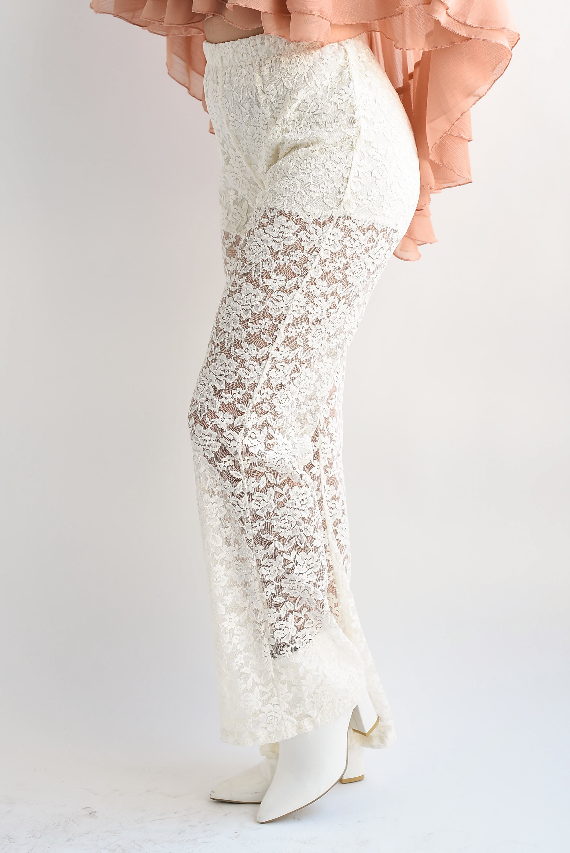 Pantalón encaje Ivory
