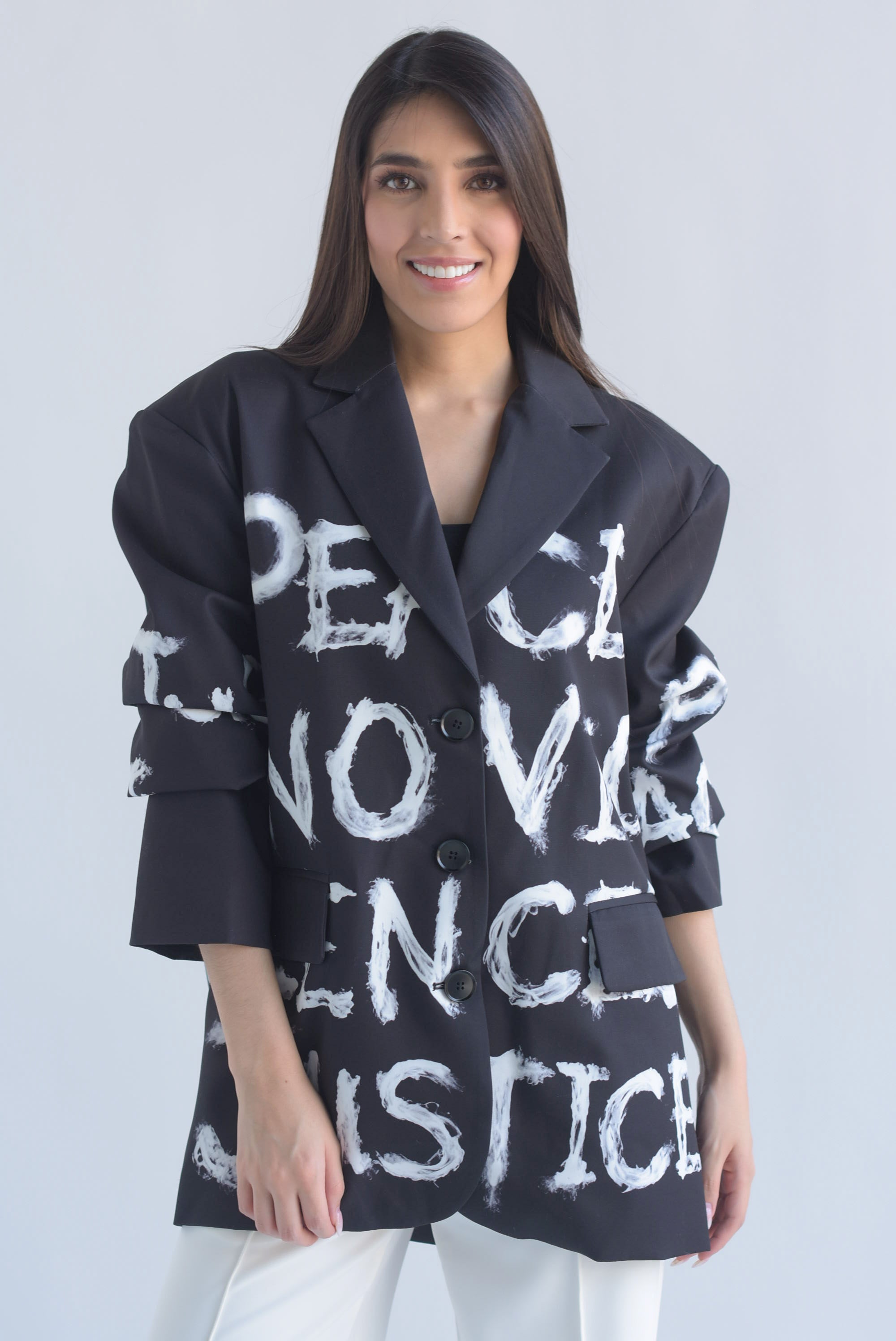Blazer letras PEACE