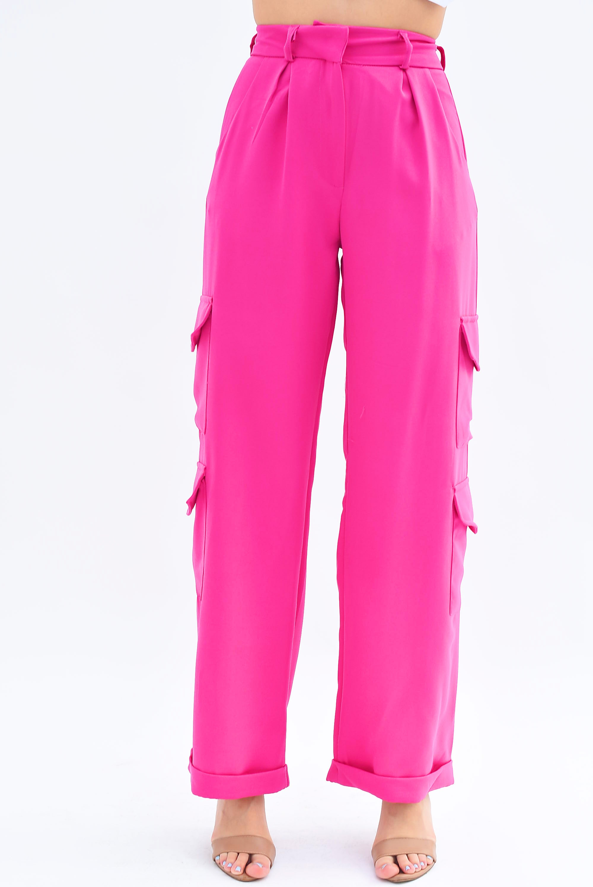 Pantalón de vestir cargo doble bolsa Fiusha