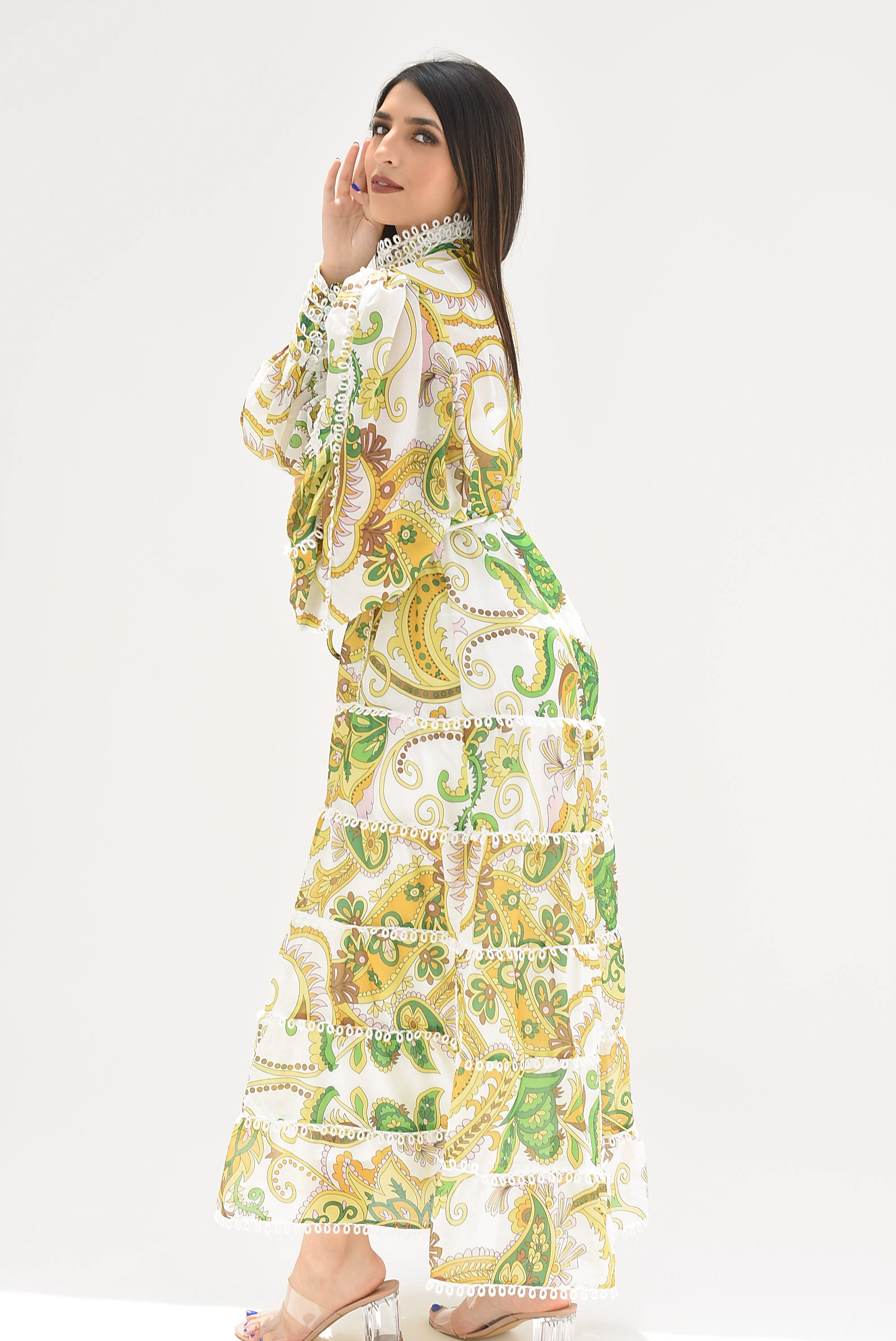Maxidress Paisley Verde