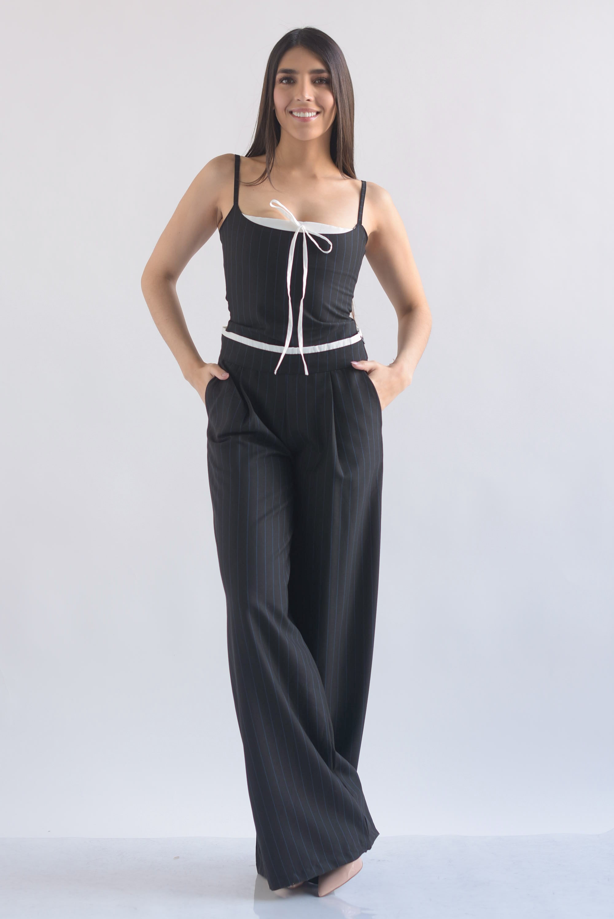 Set Pantalón y Top corset líneas