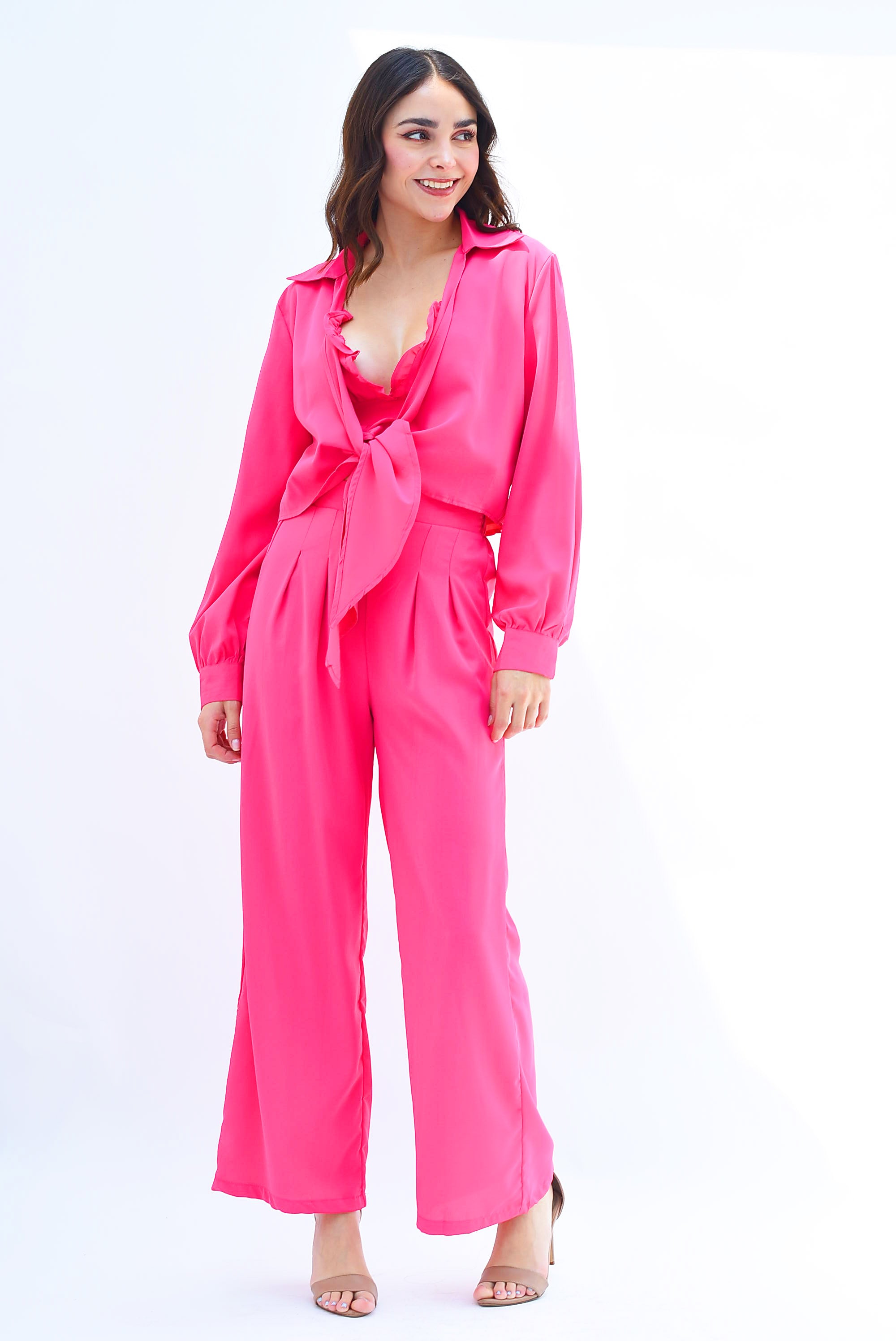 Set Pantalón, Top y Camisa Fiusha